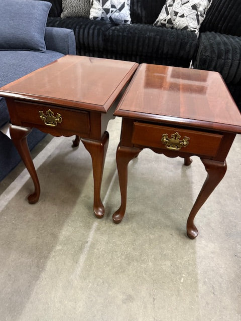 Cherry Wood Coffee Table with Two End Tables Matching Pennsylvania House