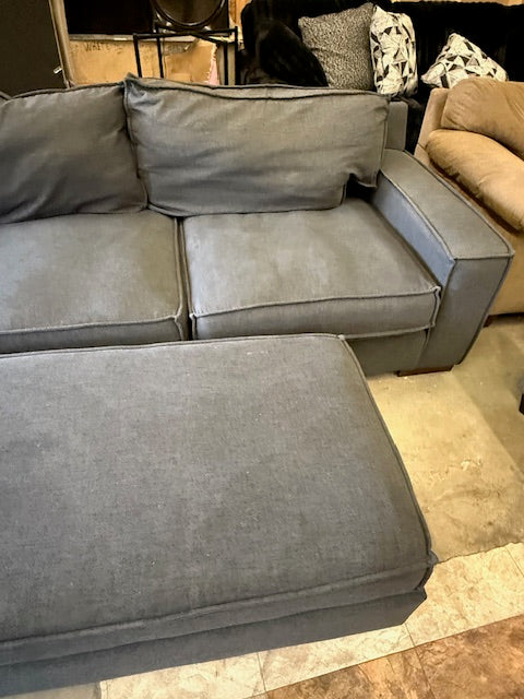 *Free Delivery* Great Condition Sectional with Matching Ottoman