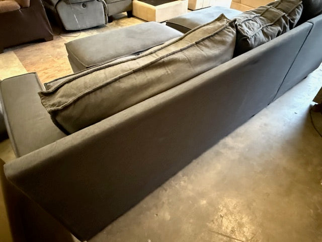 *Free Delivery* Great Condition Sectional with Matching Ottoman