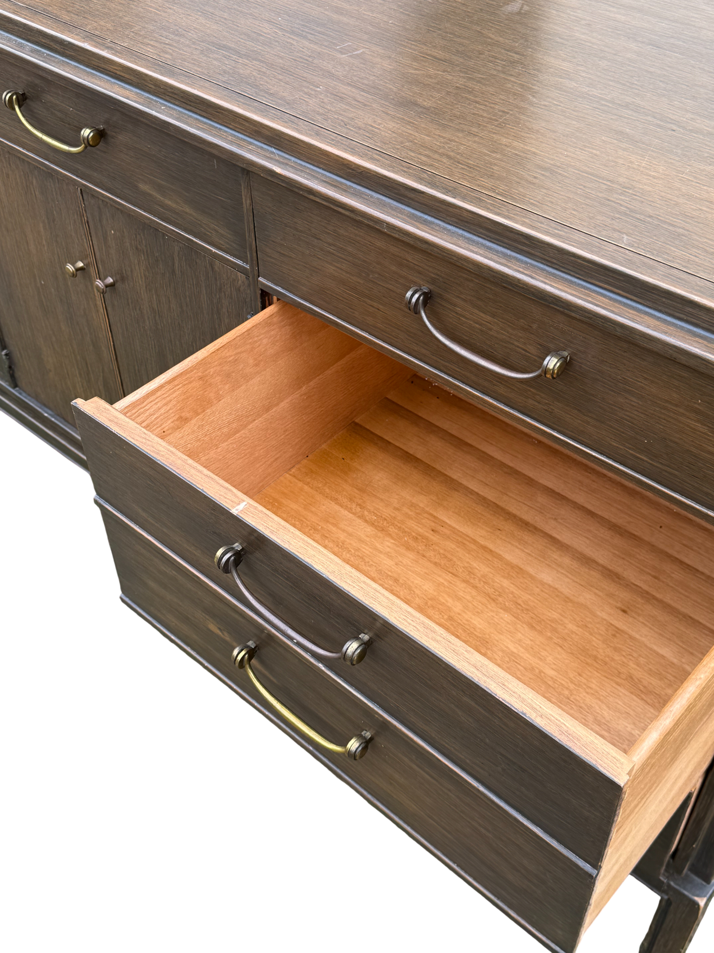 *Free Delivery* Retro MCM Credenza with Drawers and Storage SOLID WOOD