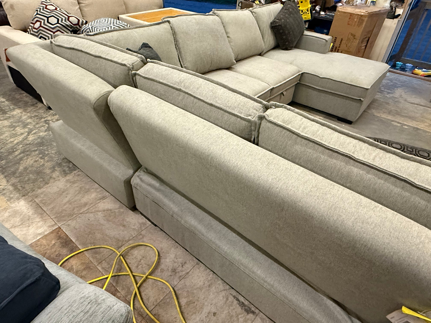 *Free Delivery* Like-New/Open Box Sectional Couch with Storage and Chaise