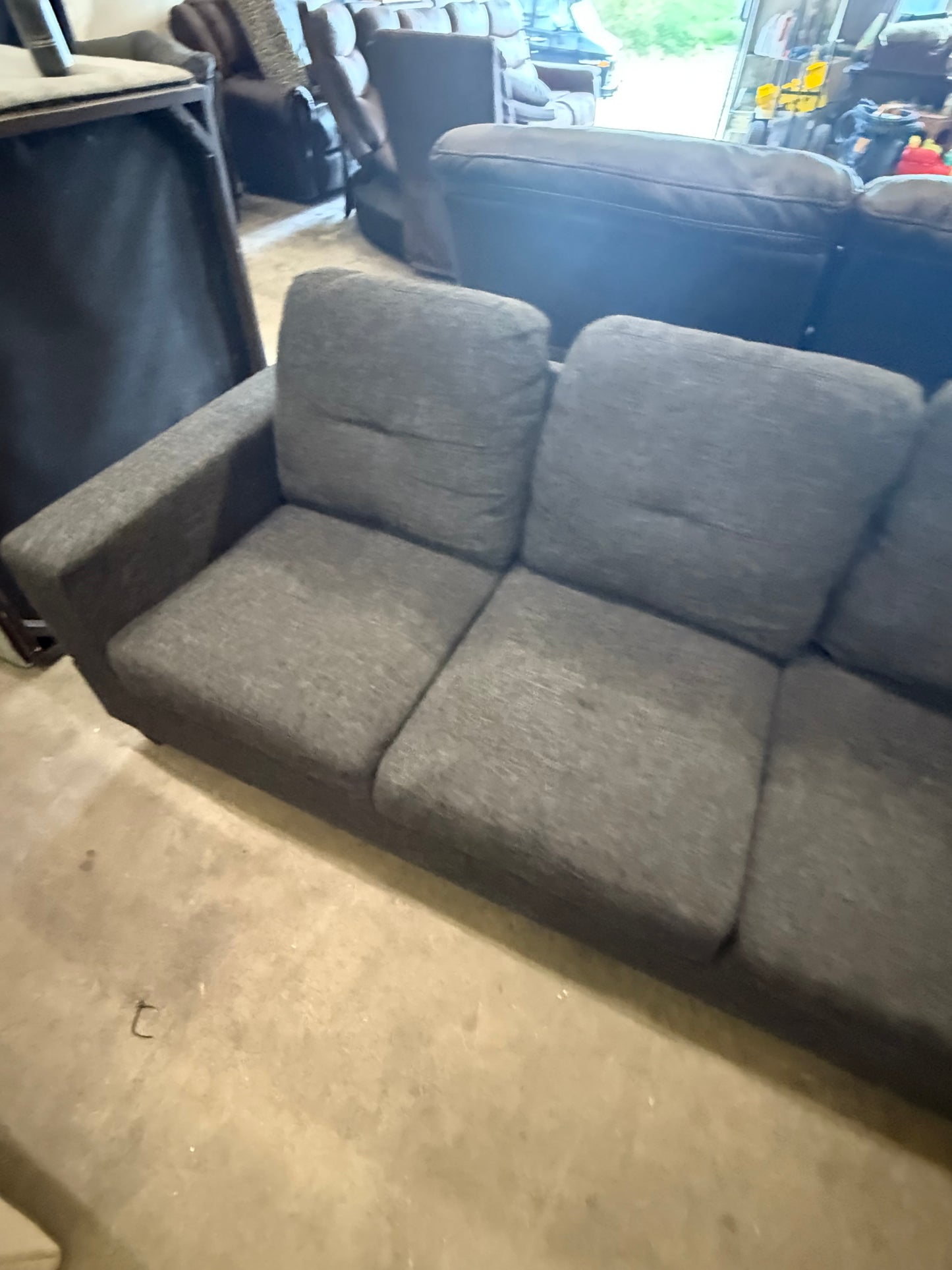 *Free Delivery* Great Condition Dark Gray 2 Piece Sectional Couch