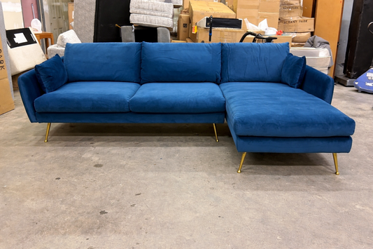 *Free Delivery* Brand New Albany Park "Park" Sectional Blue RIGHT Arm Facing