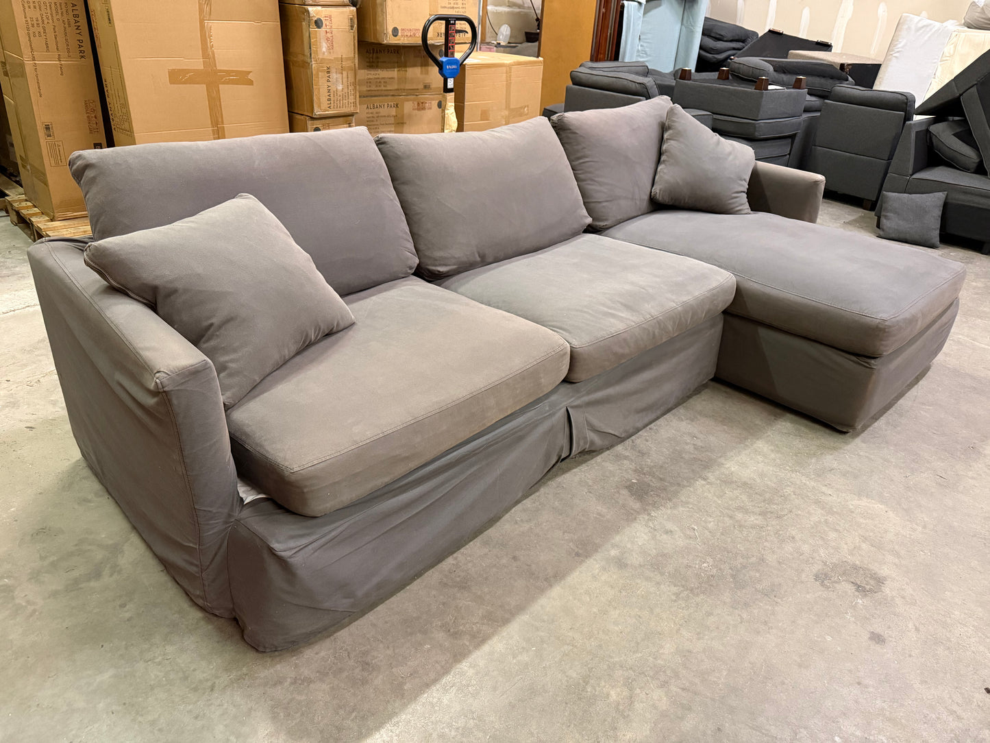 *Free Delivery* Sectional couch 2 Pieces Slipcover
