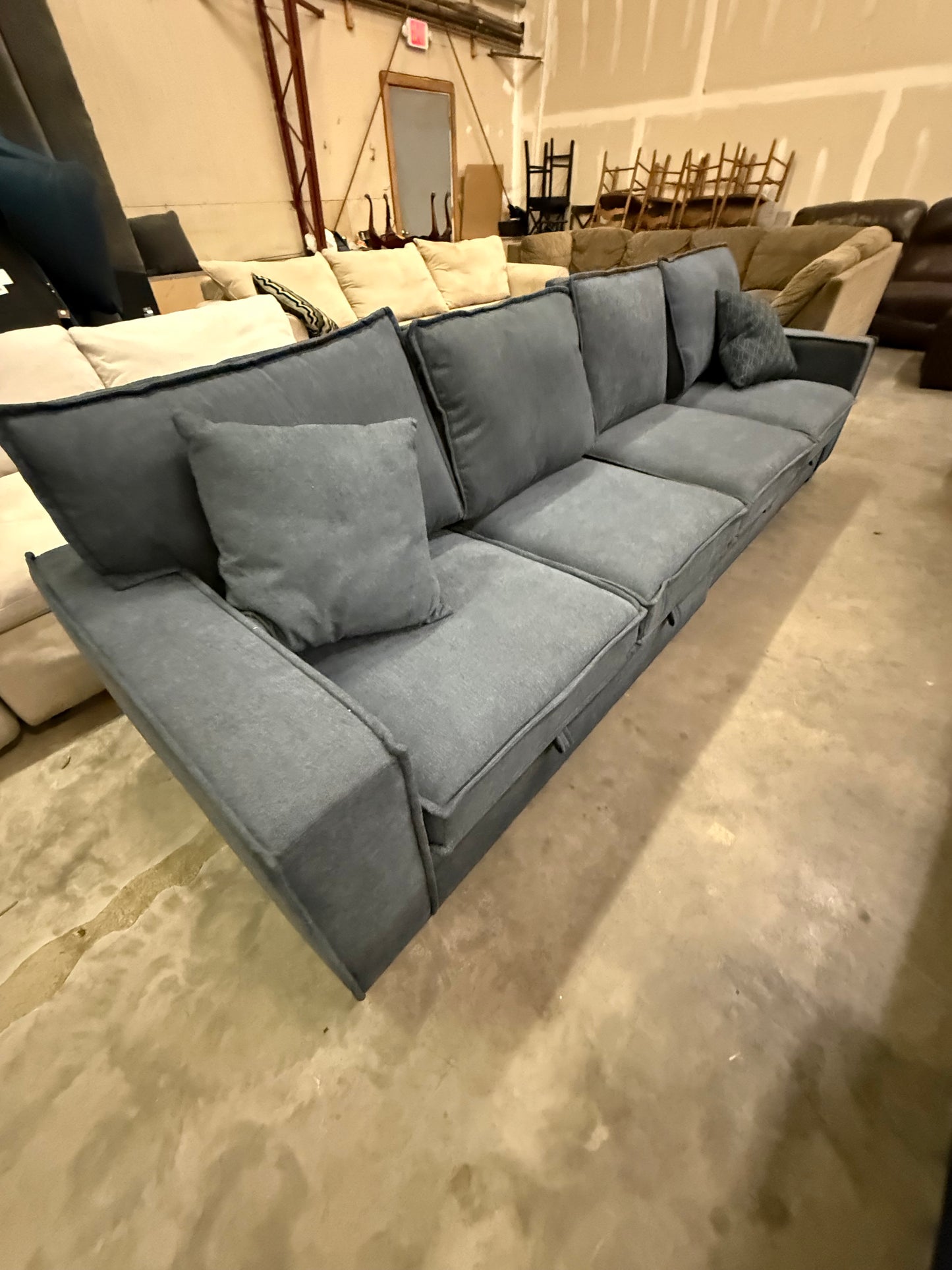 *Free Delivery* Like-New/Open Box Sectional Couch Turns into Bed