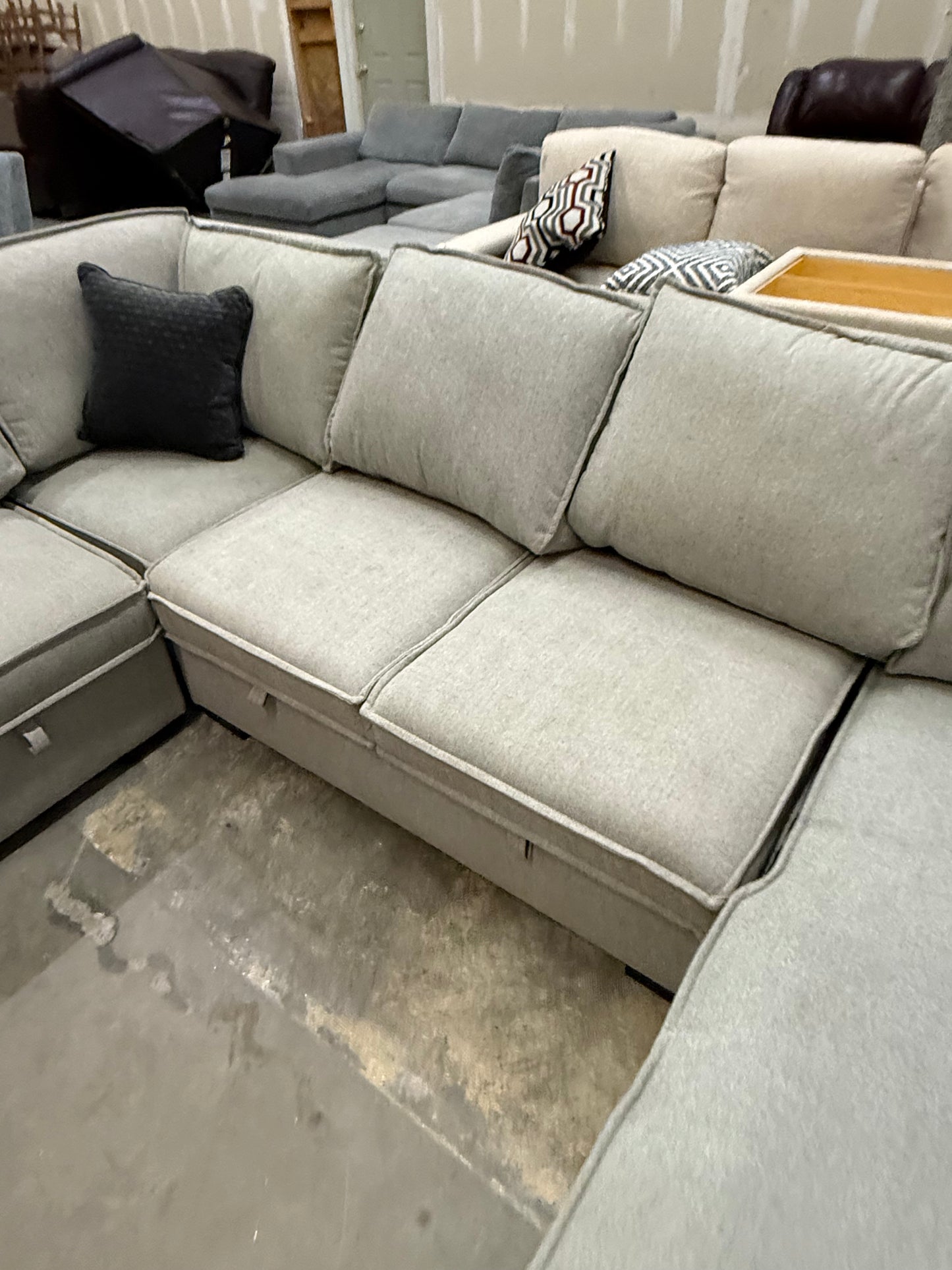 *Free Delivery* Like-New/Open Box Sectional Couch with Storage and Chaise
