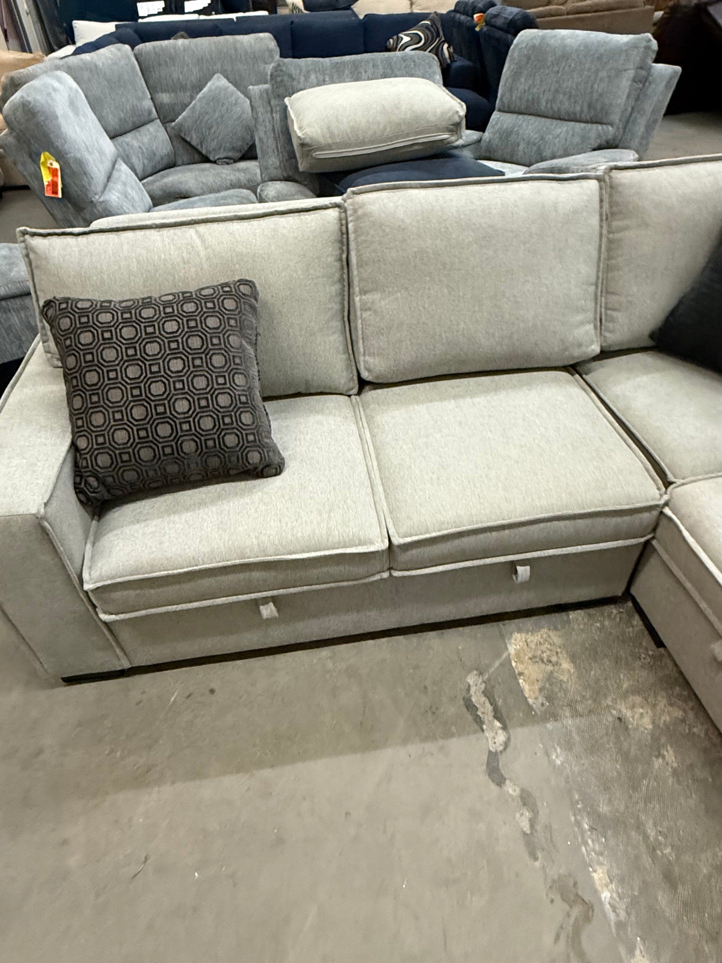 *Free Delivery* Like-New/Open Box Sectional Couch with Storage and Chaise