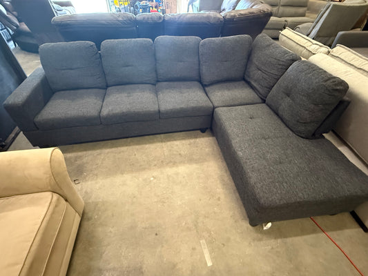 *Free Delivery* Great Condition Dark Gray 2 Piece Sectional Couch