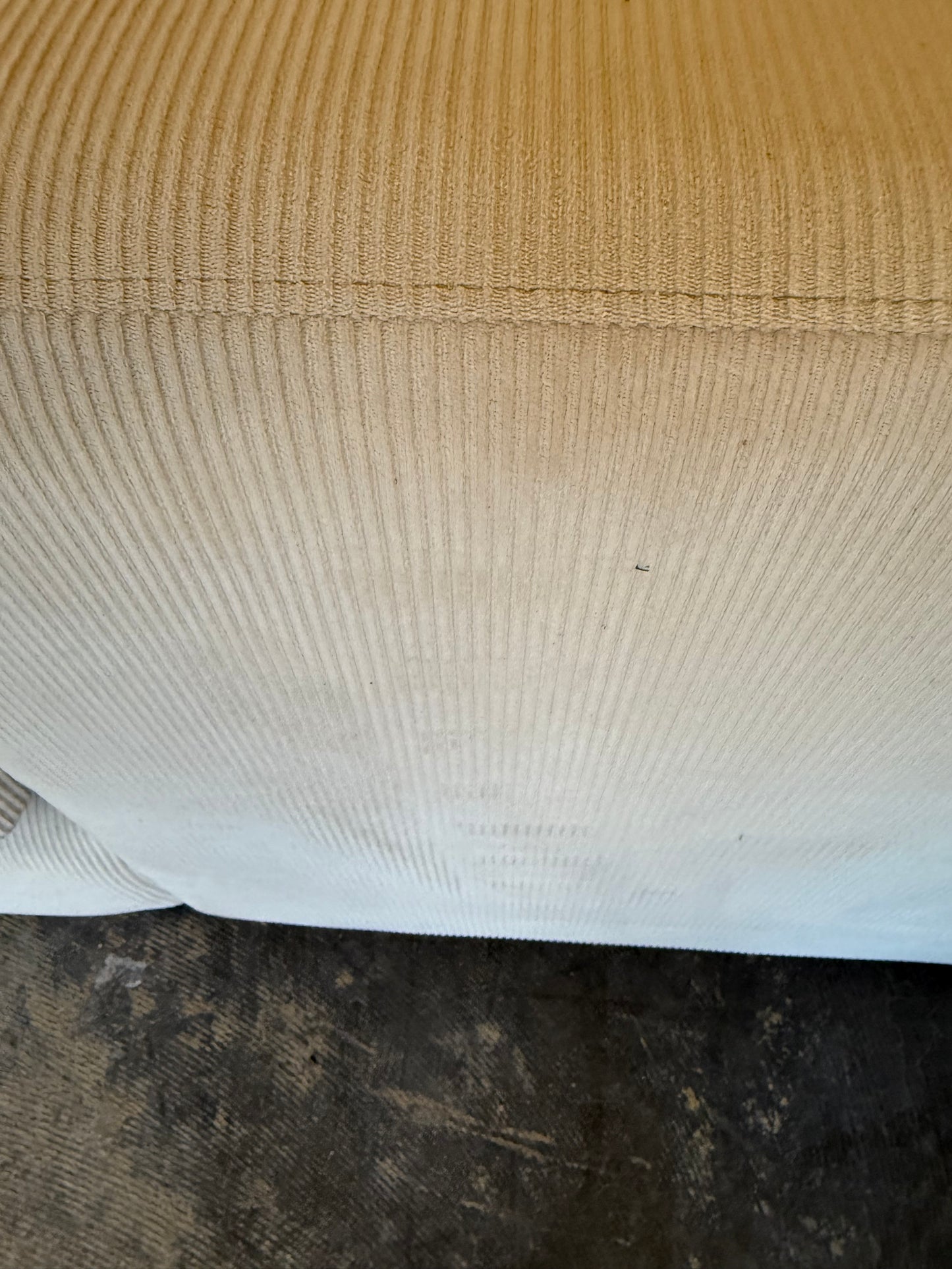 *Free Delivery* Excellent Condition Microfiber Corduroy Cloud Couch with Ottoman (Retails $2000+)