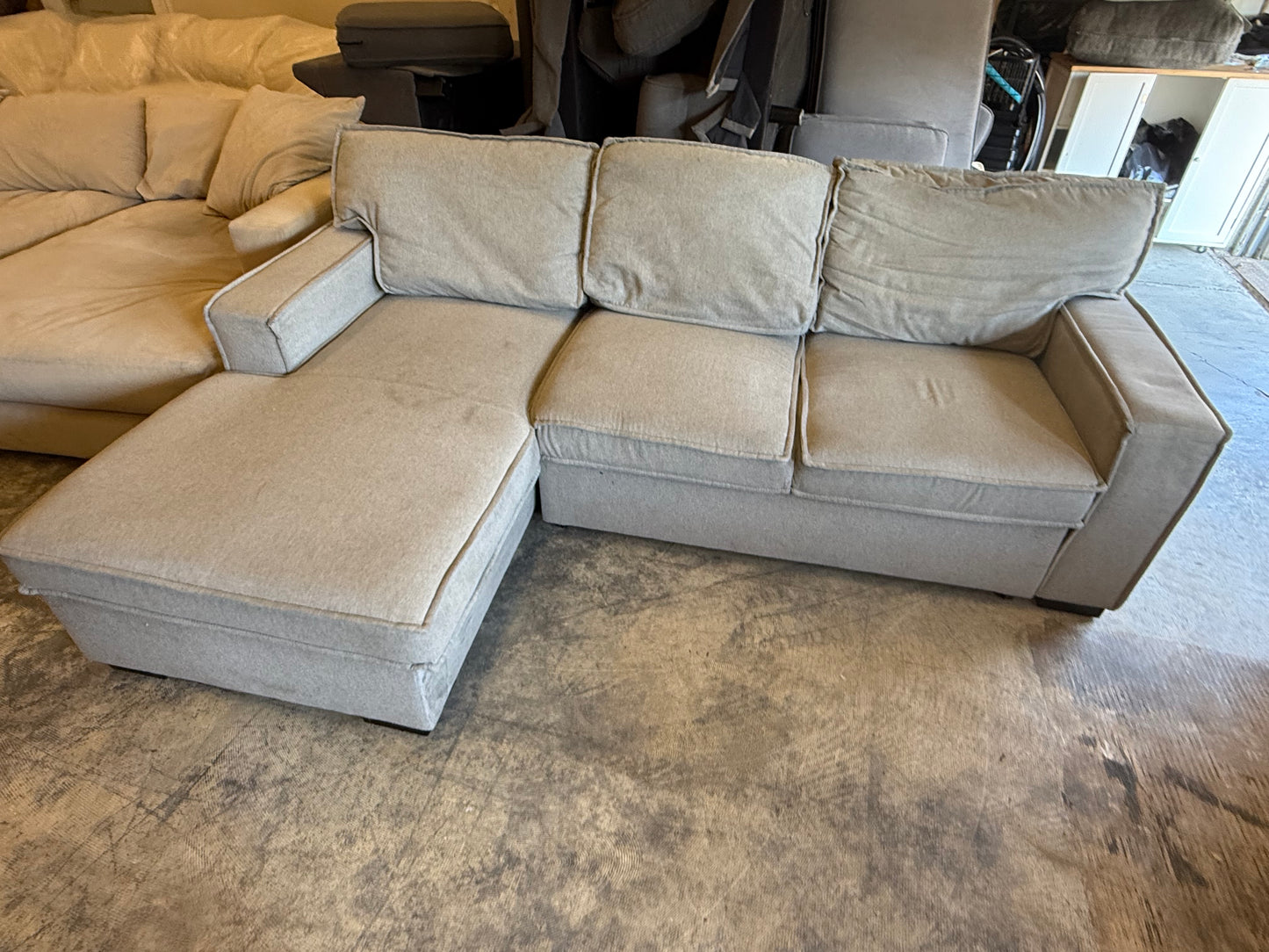 *Free Delivery* Bob's Sectional Couch with Storage and Pullout Bed