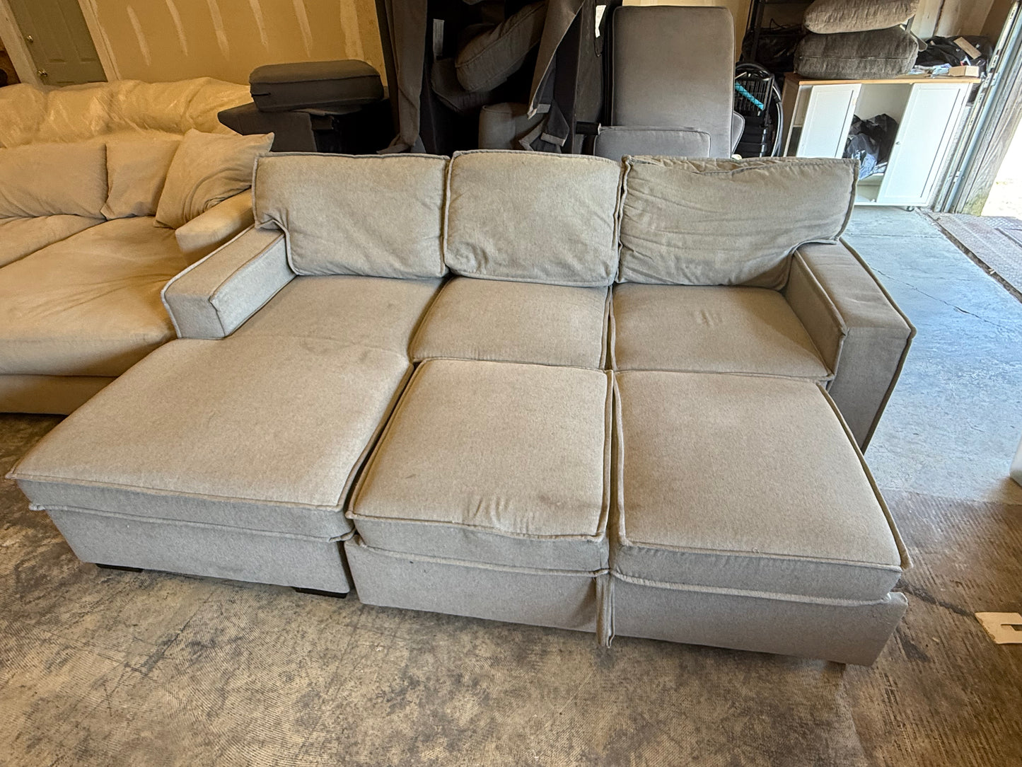 *Free Delivery* Bob's Sectional Couch with Storage and Pullout Bed