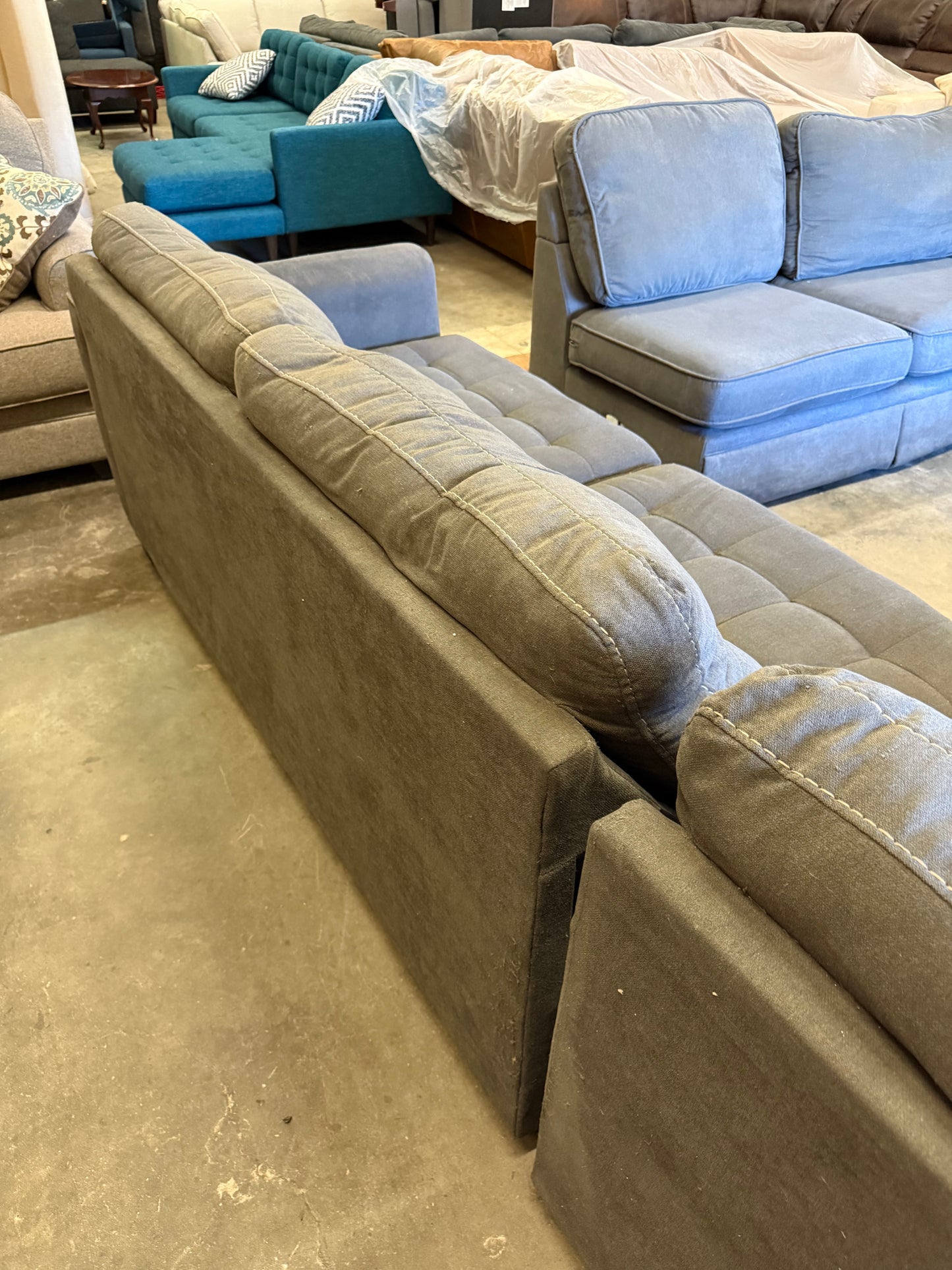 *Free Delivery* 2 Piece Sectional Couch Gray