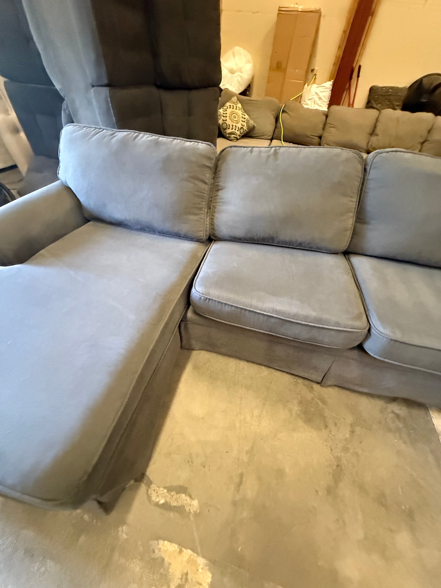 *Free Delivery* 4 Piece Sectional Couch Great Condition Blue