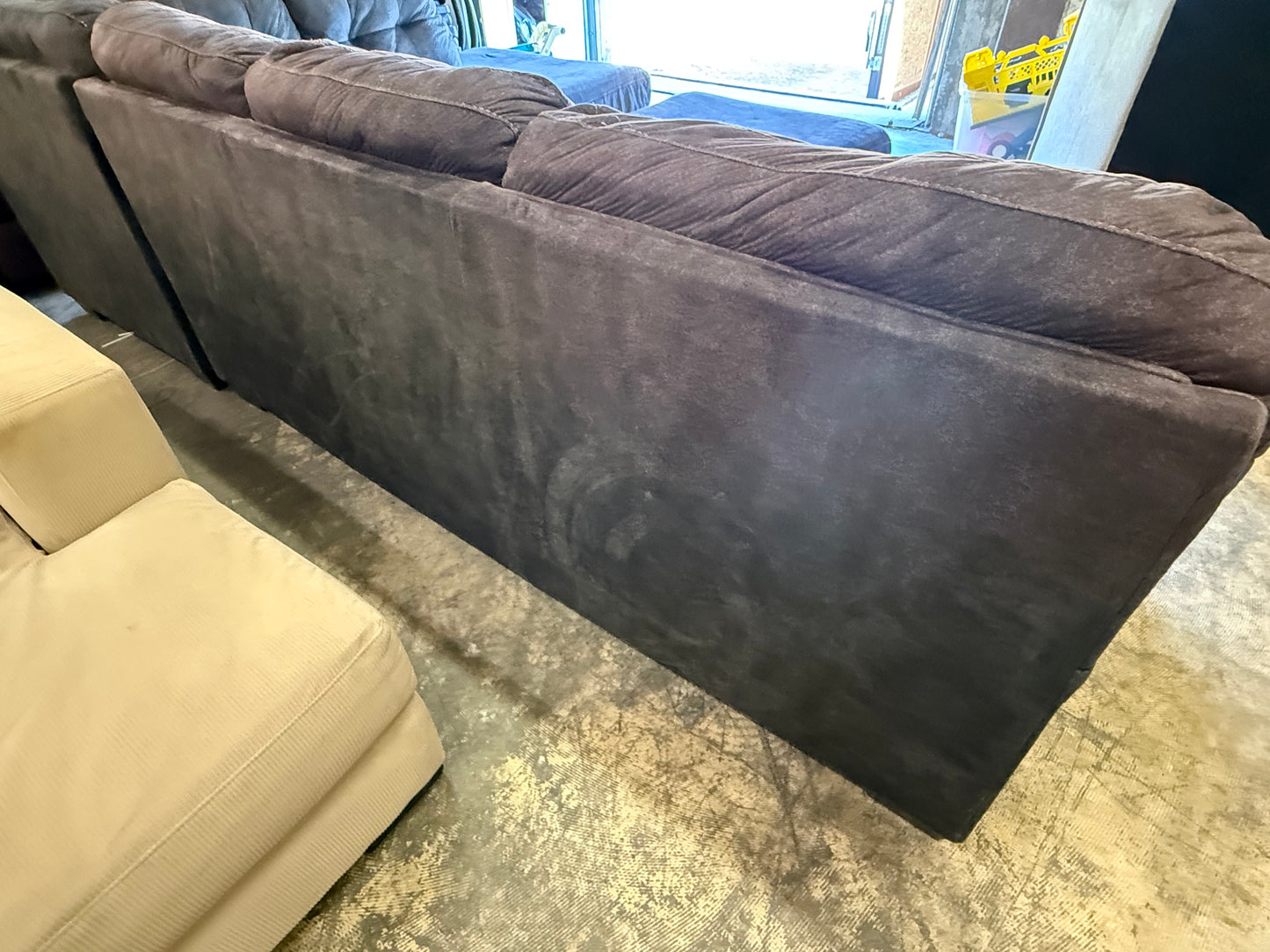 *Free Delivery* Great Condition Ashley Dark Gray Couch with Matching Ottoman