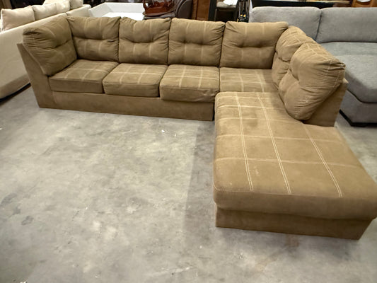 *Free Delivery* 2-Piece Sectional Couch Brown