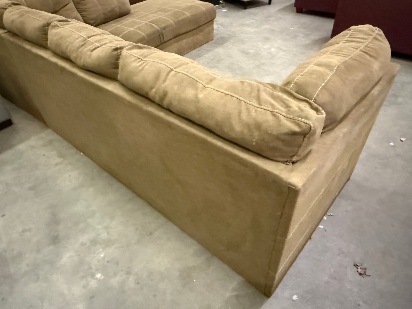 *Free Delivery* 2-Piece Sectional Couch Brown