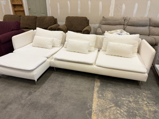*Free Delivery* 2-Piece White Ikea Soderhamn Sectional
