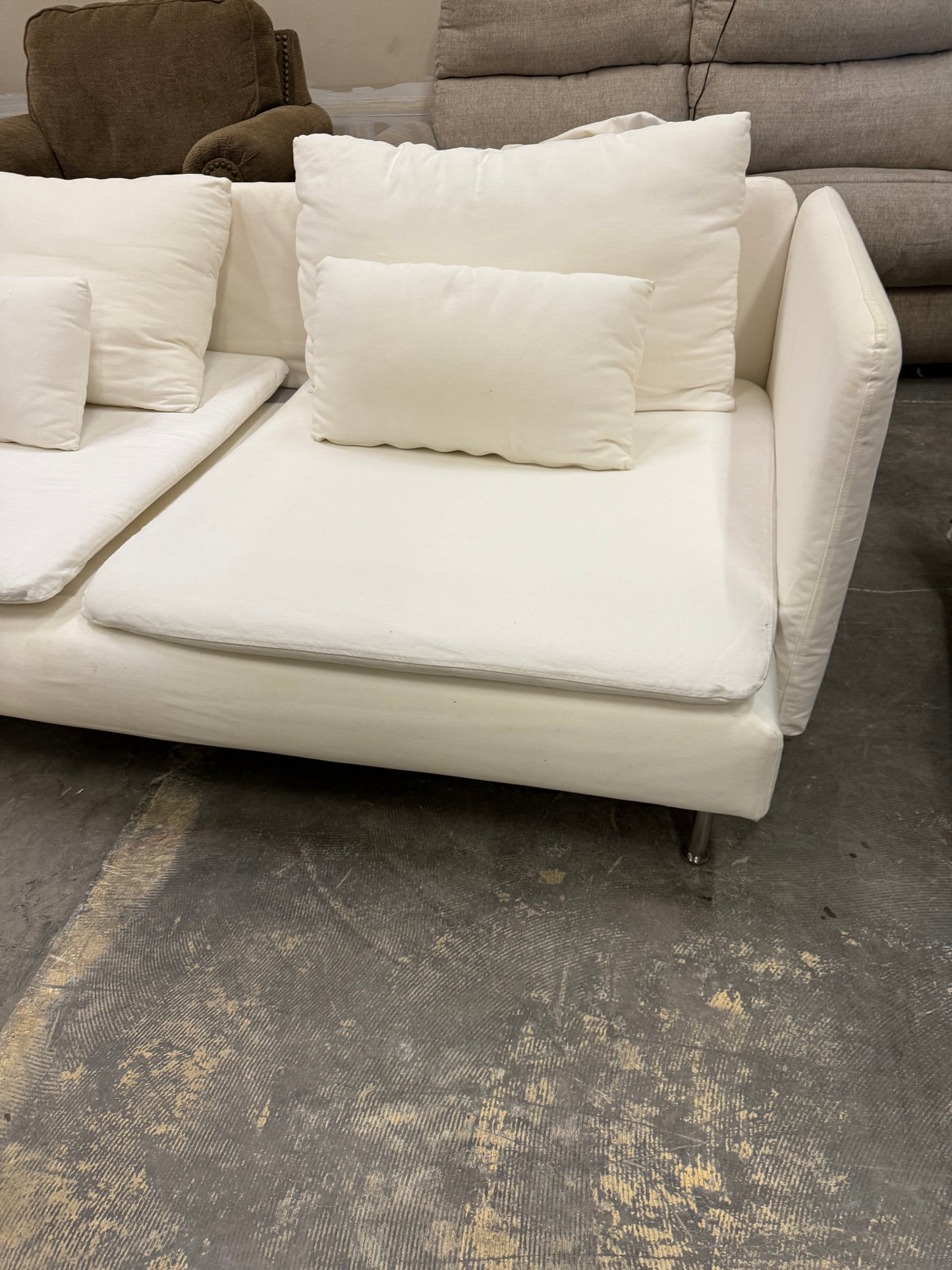 *Free Delivery* 2-Piece White Ikea Soderhamn Sectional