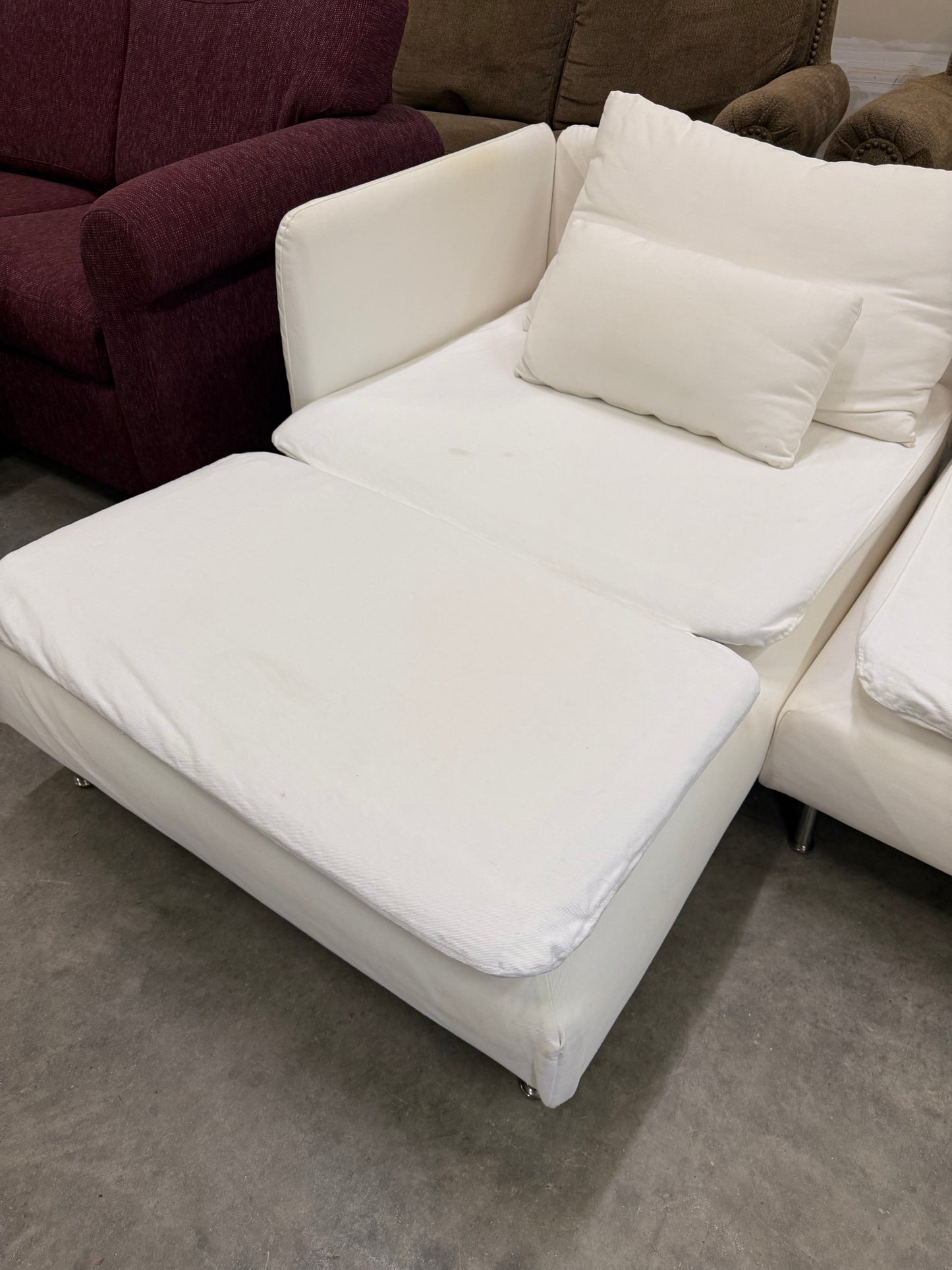 *Free Delivery* 2-Piece White Ikea Soderhamn Sectional