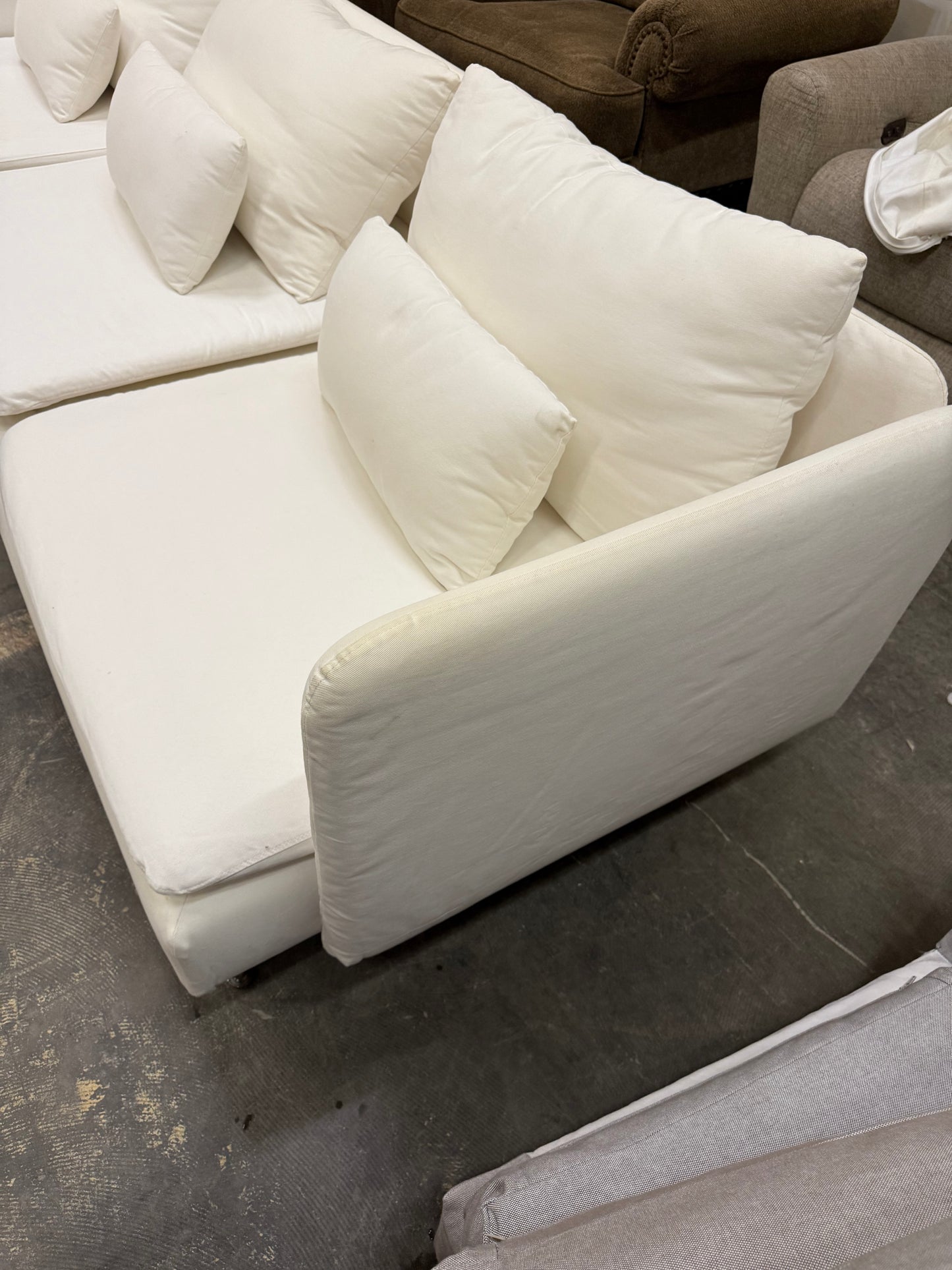 *Free Delivery* 2-Piece White Ikea Soderhamn Sectional