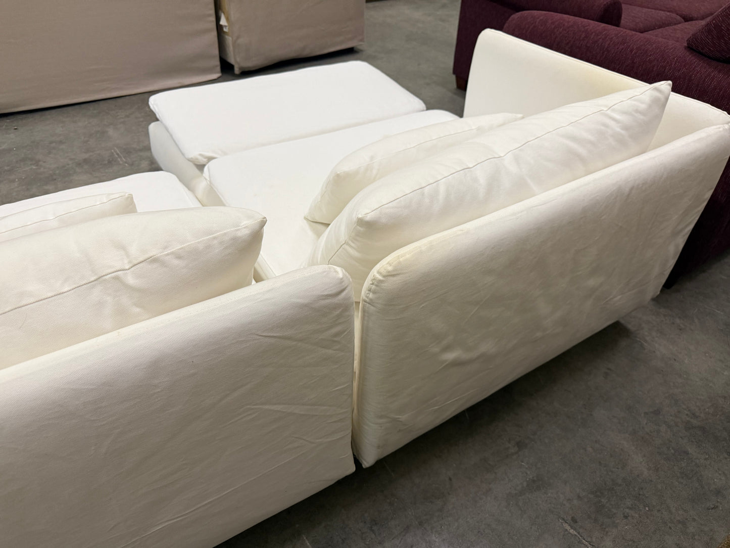 *Free Delivery* 2-Piece White Ikea Soderhamn Sectional