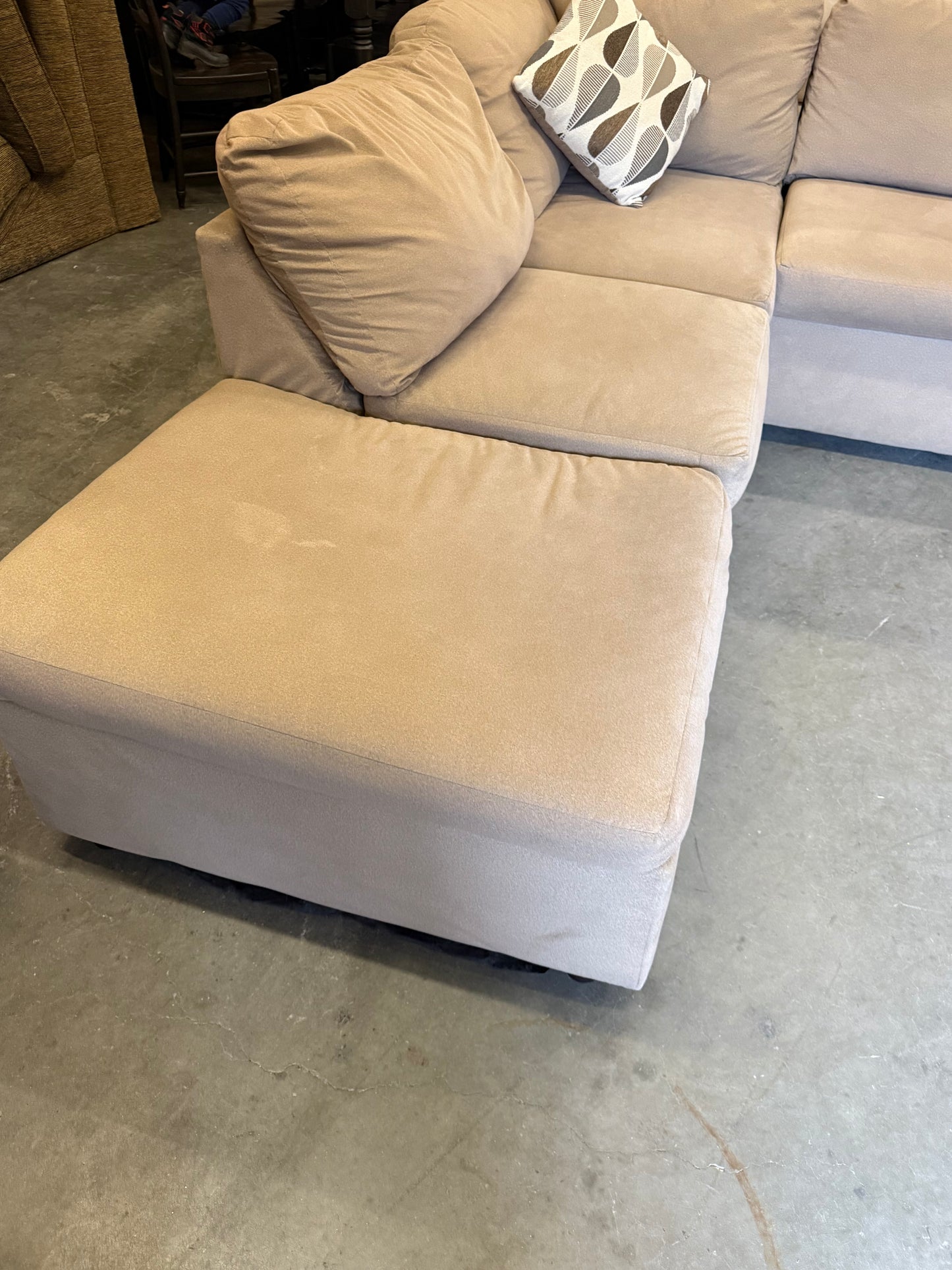 *Free Delivery* 2-Piece Beige Sectional