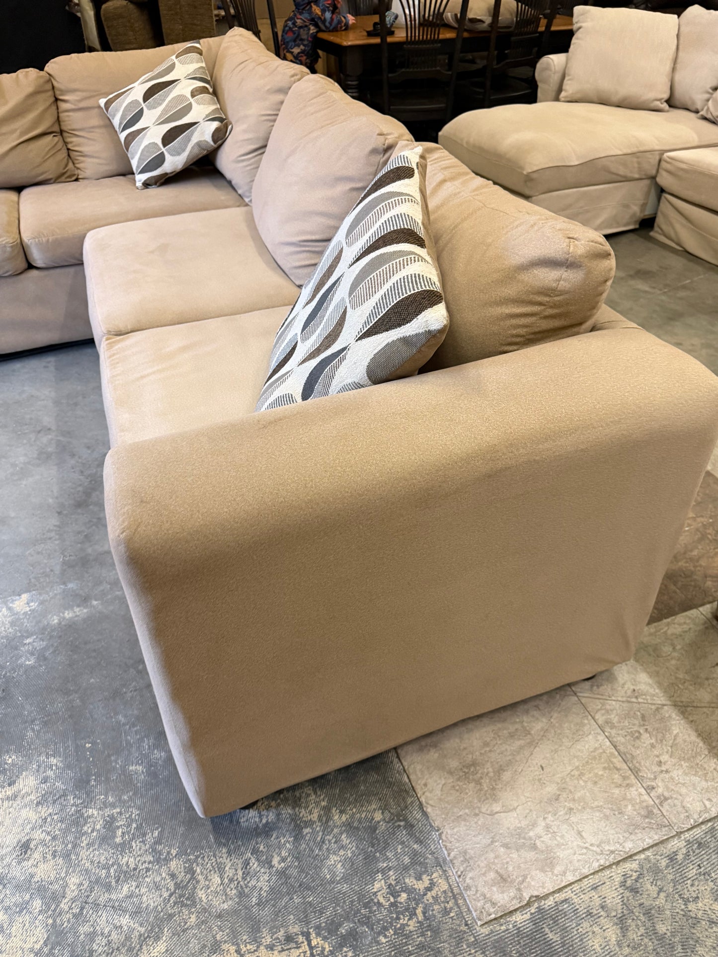 *Free Delivery* 2-Piece Beige Sectional