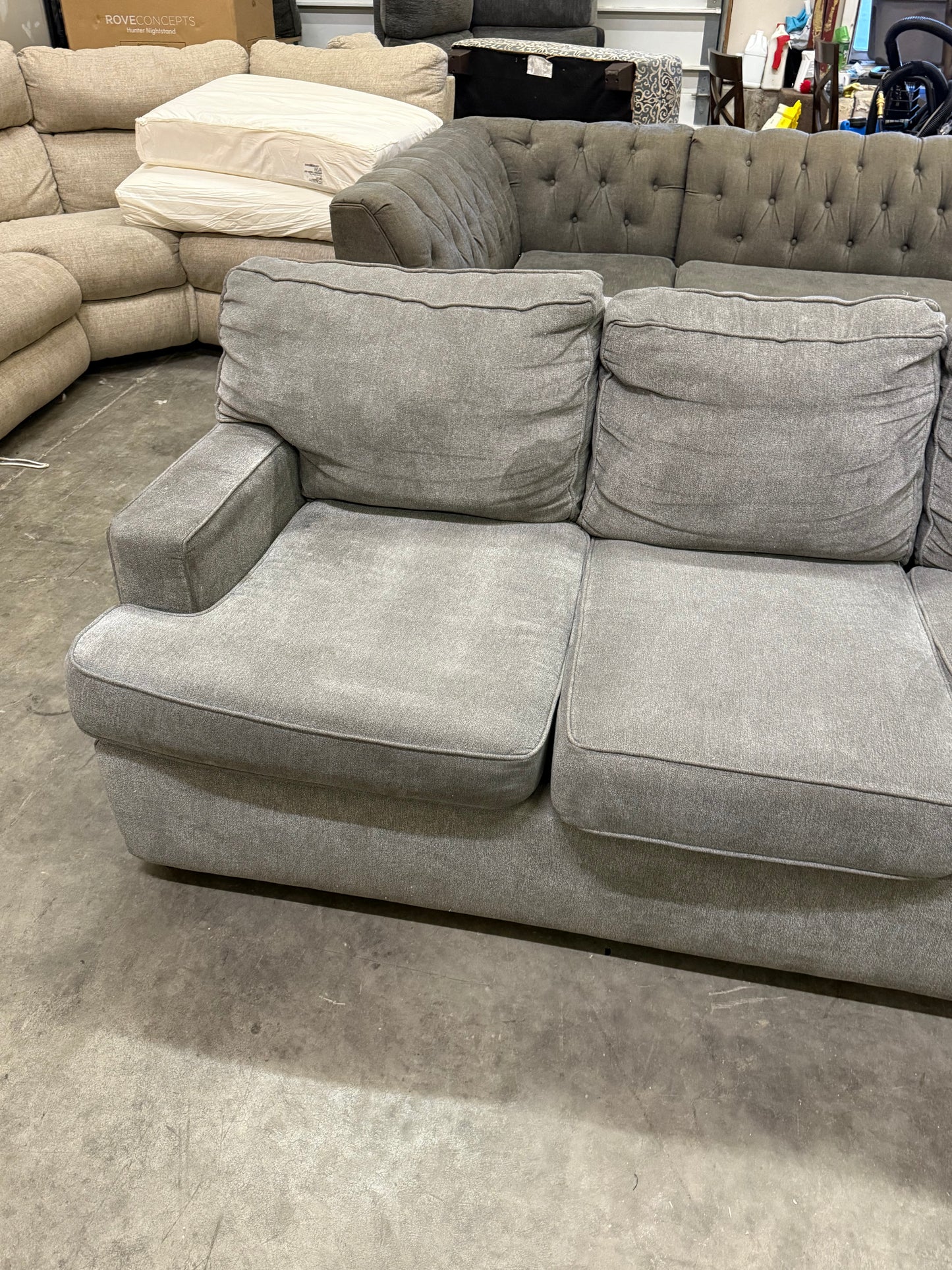 *Free Delivery* Gray Sectional Couch 2 Piece Large