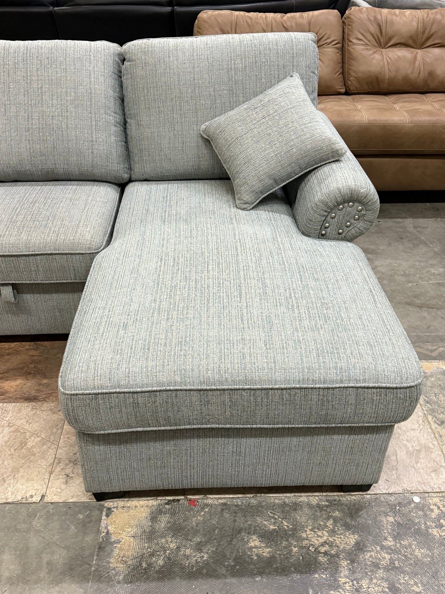 *Free Delivery* Like-New, Store Return Sectional - Converts to Bed - Storage