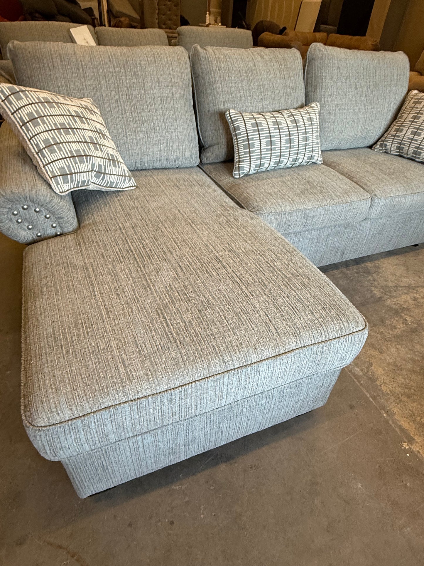 *Free Delivery* Like-New, Store Return Sectional with Pullout Bed and USB Ports