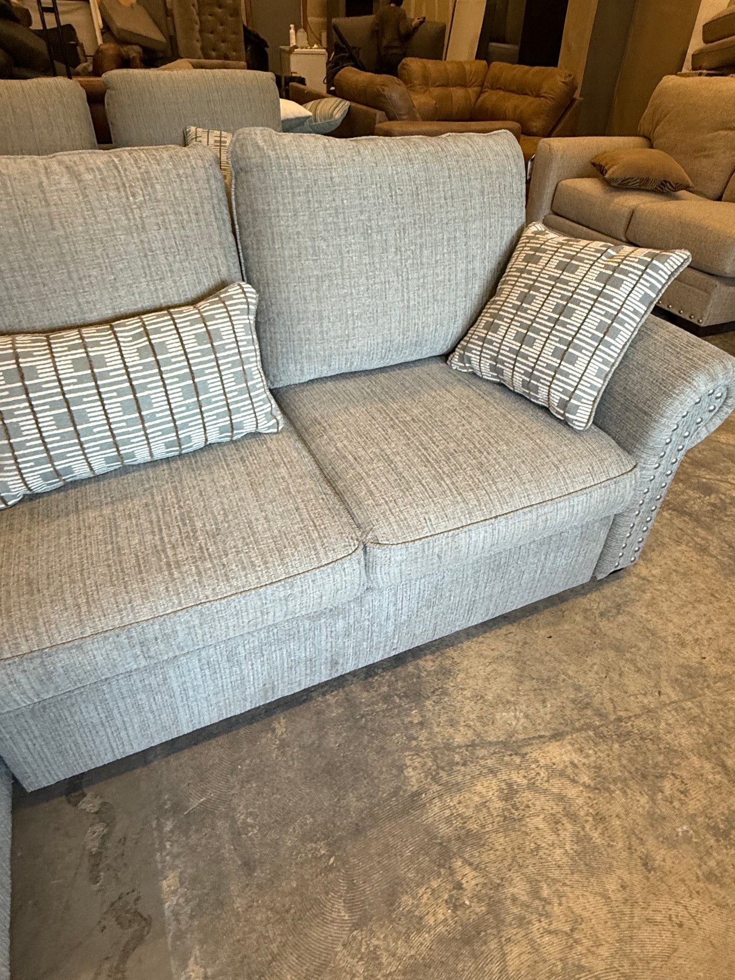 *Free Delivery* Like-New, Store Return Sectional with Pullout Bed and USB Ports