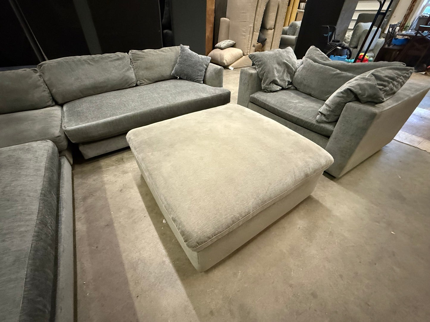 *Free Delivery* 2024 West Elm Sectional with Matching Ottoman and Chair