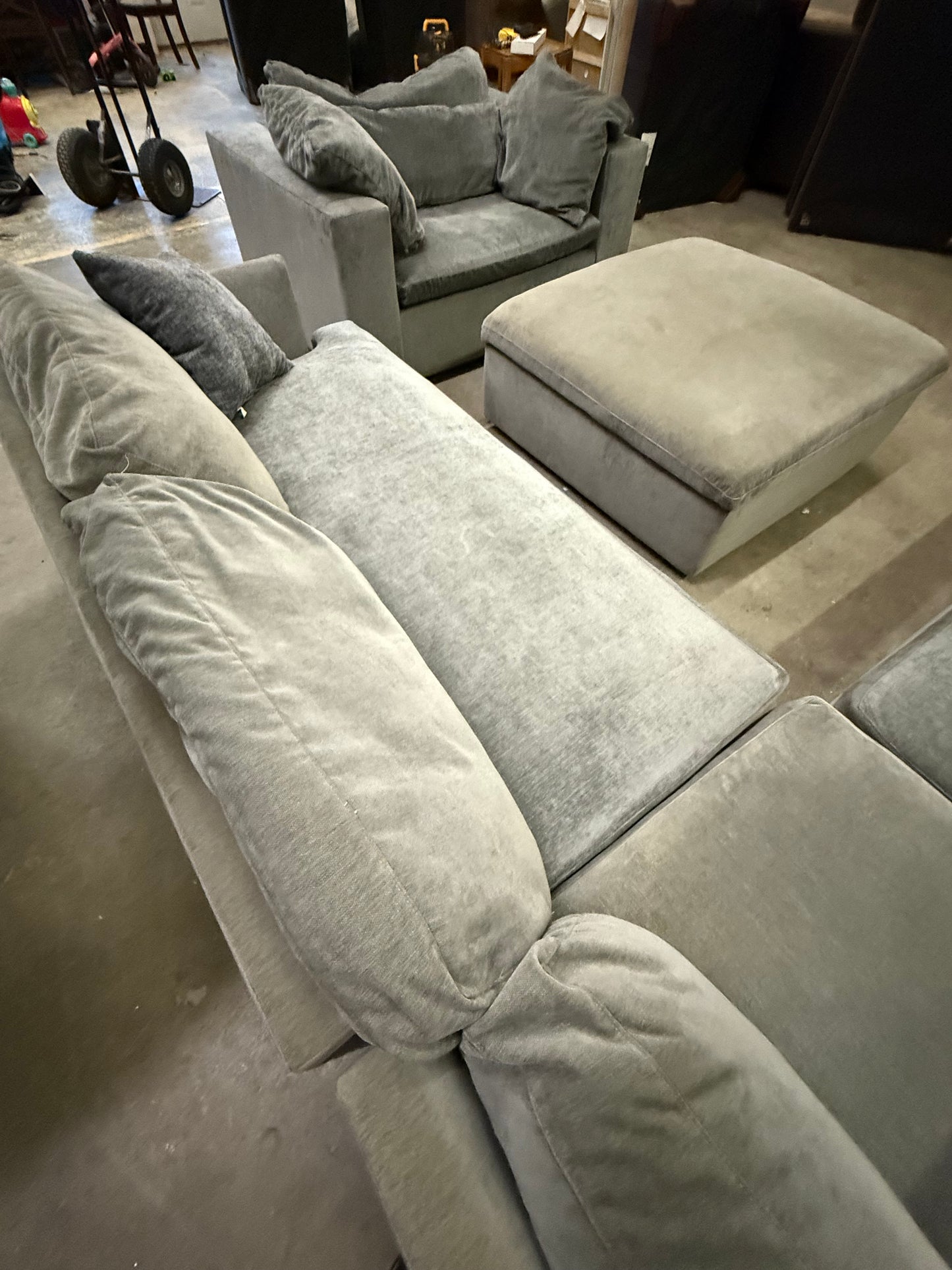 *Free Delivery* 2024 West Elm Sectional with Matching Ottoman and Chair
