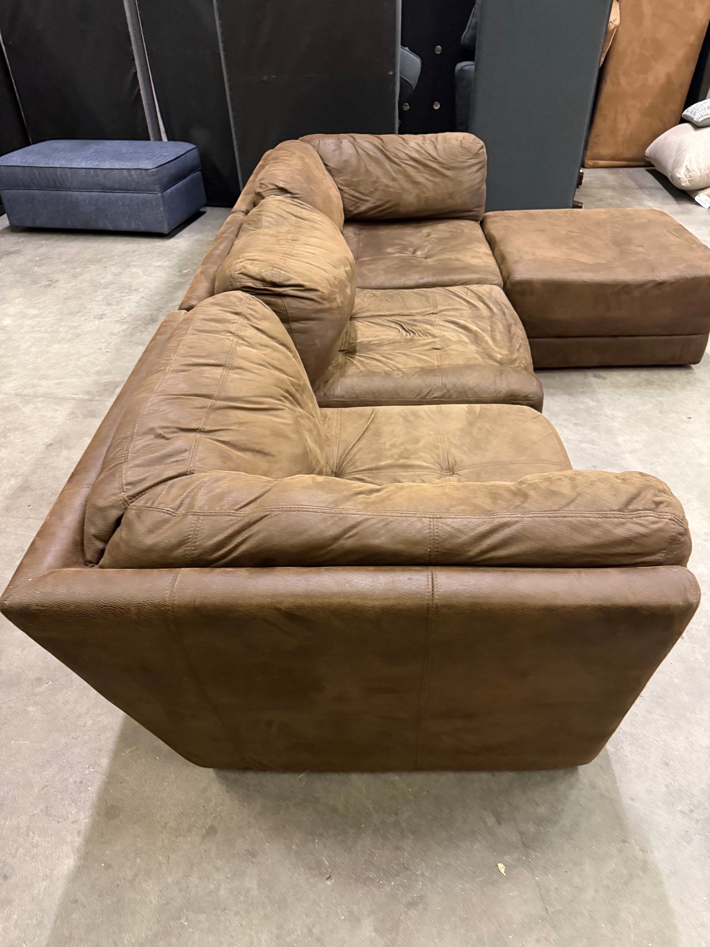 *Free Delivery* 4 Piece Modular Brown Couch
