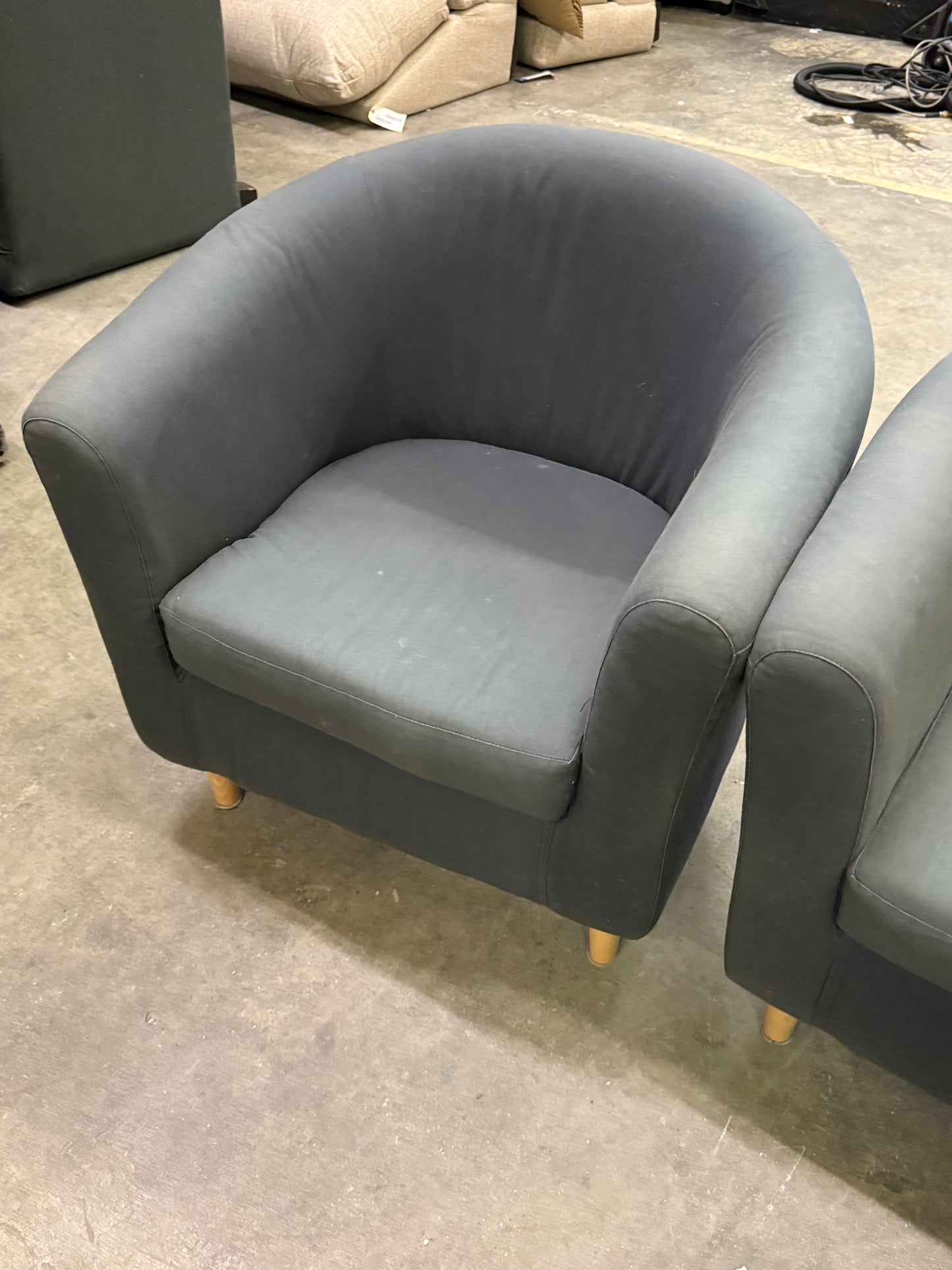 Pair of Ikea Barrell Chairs - Pickup Only
