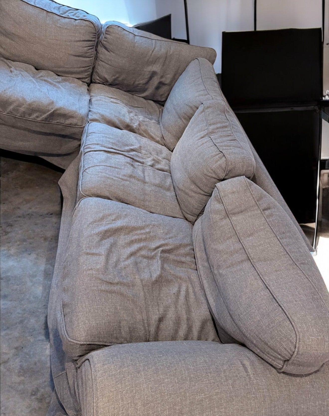 *Free Delivery* Ikea Kilanda 3-Piece Blue Sectional Couch with Washable Slipcover