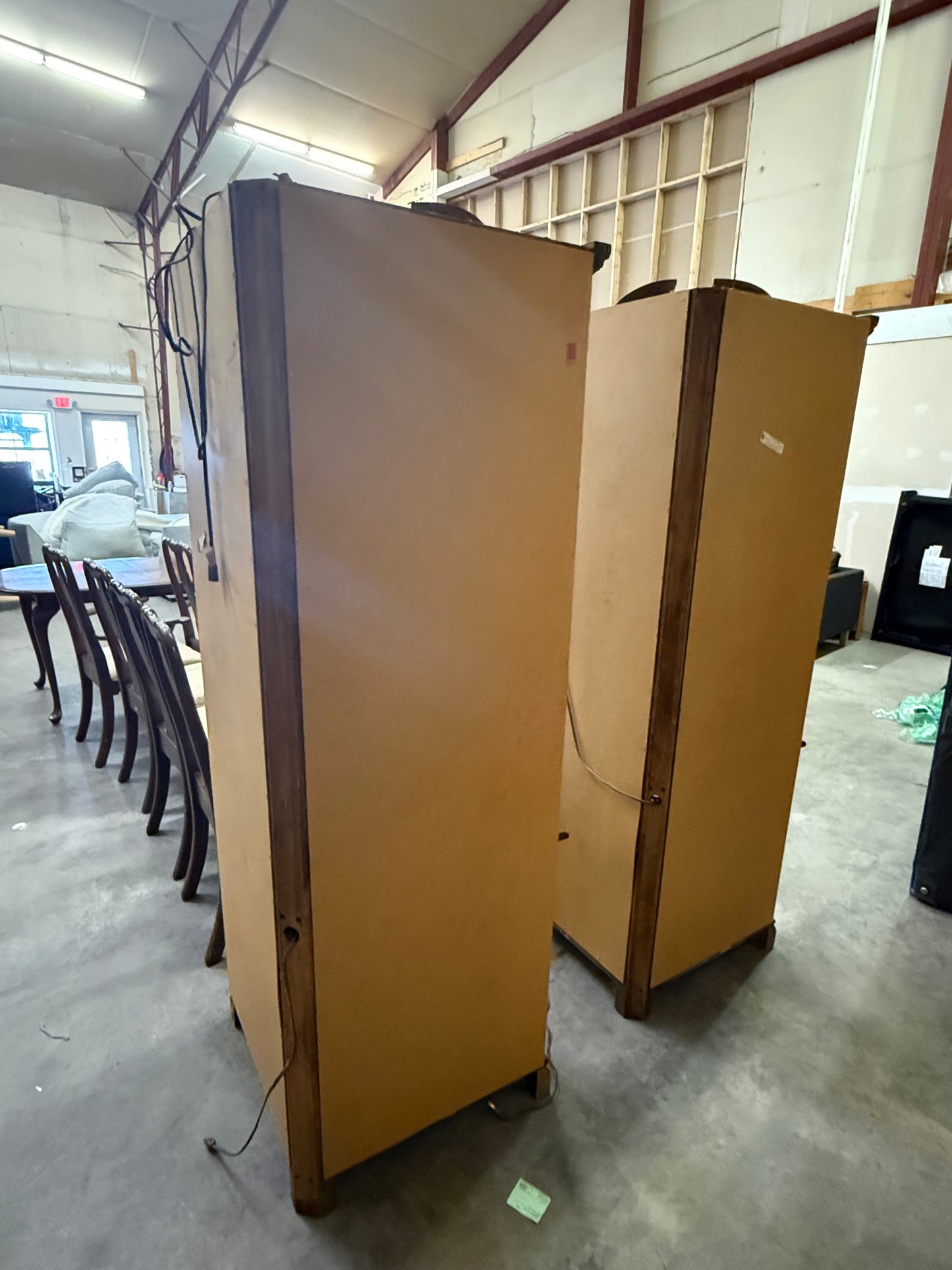 Cherry Curio Cabinets with Glass Shelves and Light - Matching Set PULASKI FURNITURE