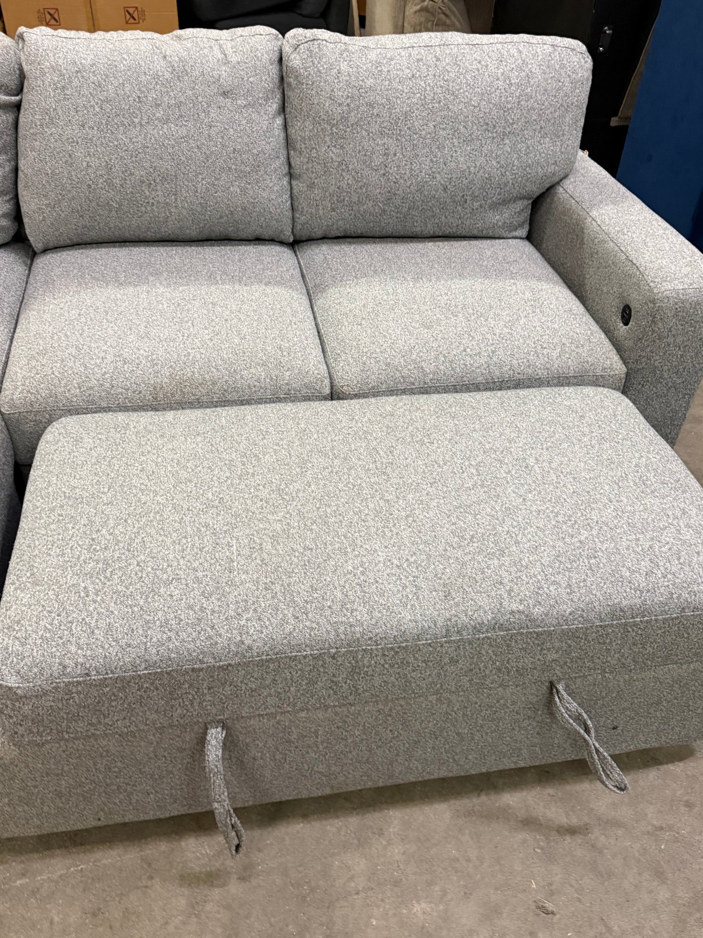 *Free Delivery* Retailer Return, Like-New Liquidation Sectional with Bed and USB