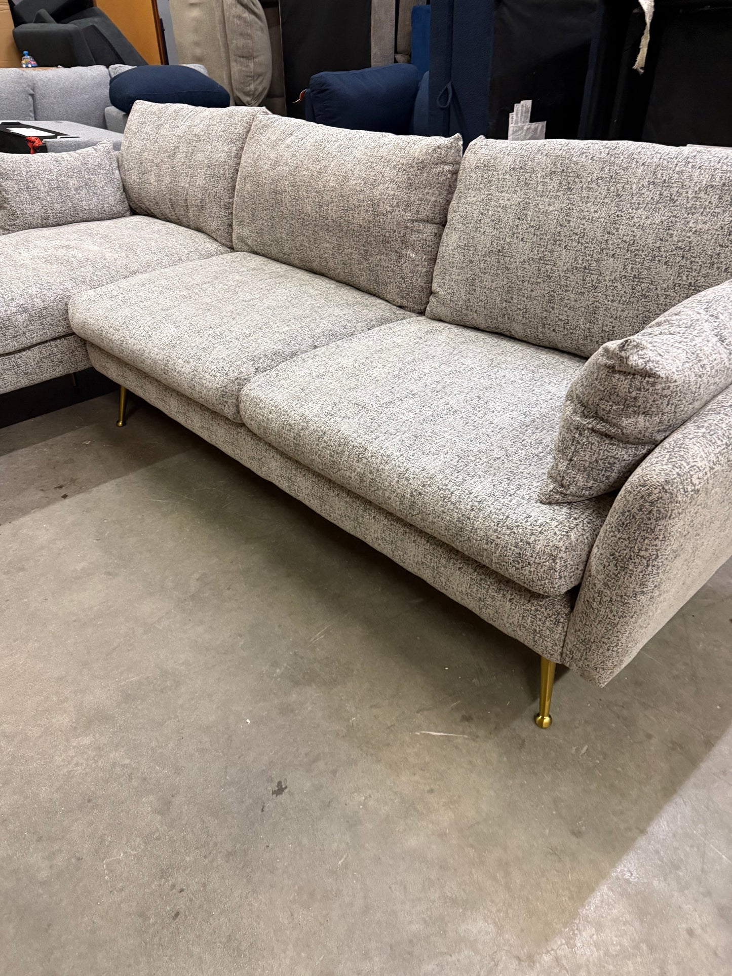 *Free Delivery* Brand New in the Box Albany Park "Park" Sectional Light Gray