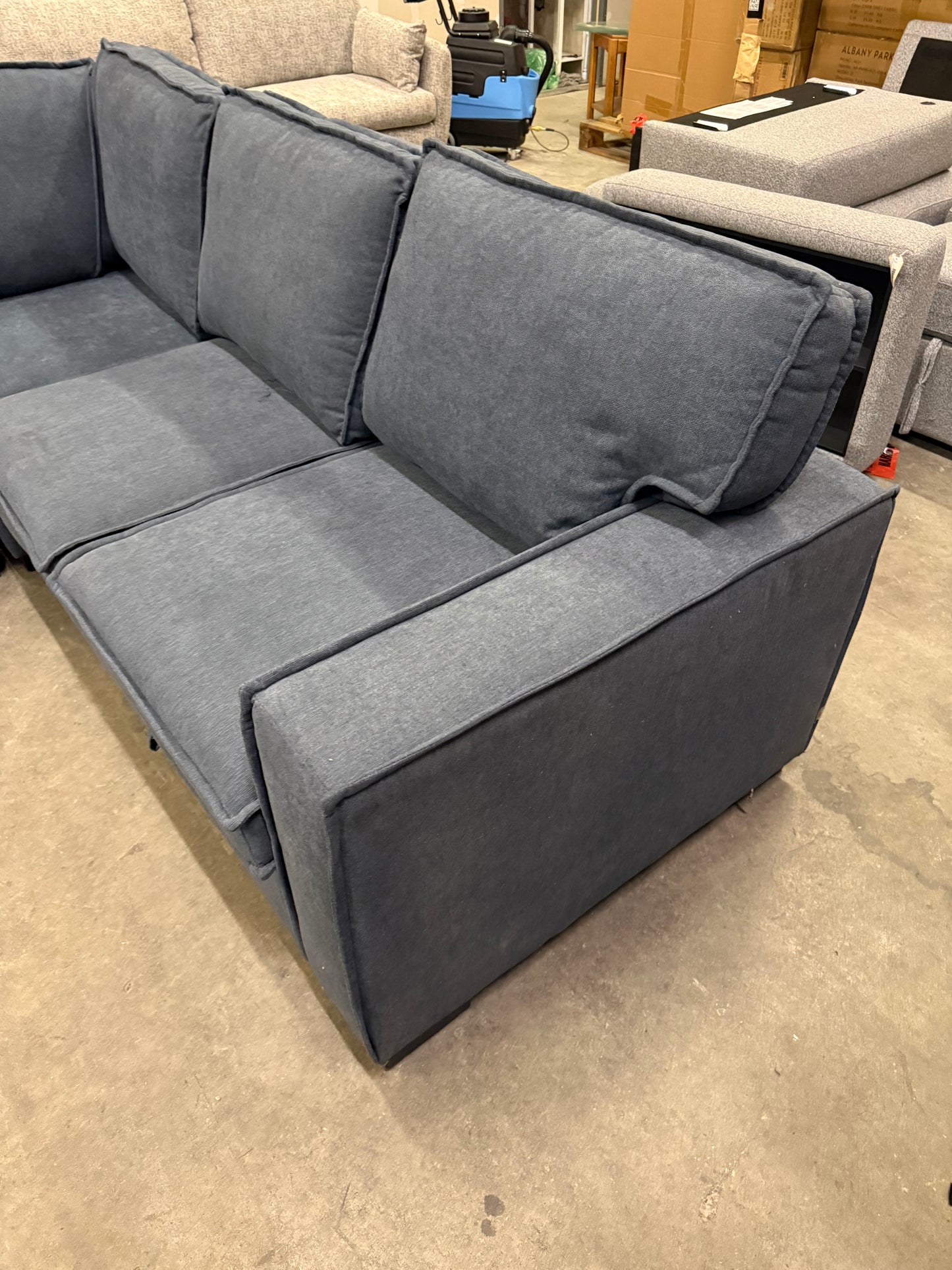 *Free Delivery* Retailer Return, Like-New Liquidation Sectional with Bed Conversion and Storage