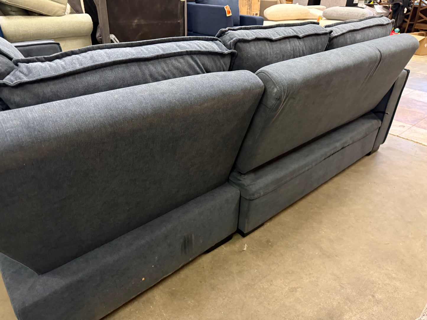 *Free Delivery* Retailer Return, Like-New Liquidation Sectional with Bed Conversion and Storage