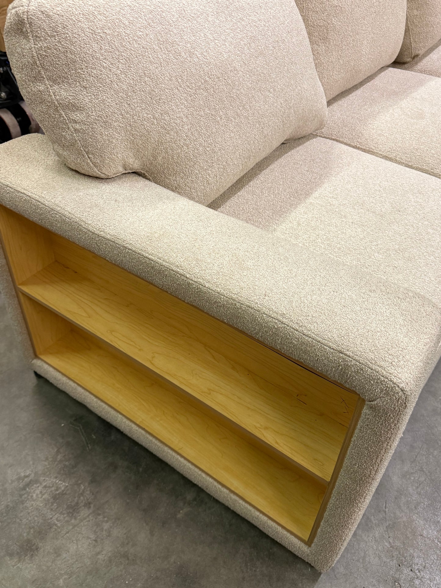 *Free Delivery* Retailer Return Liquidation Sectional with Bed and USB Beige