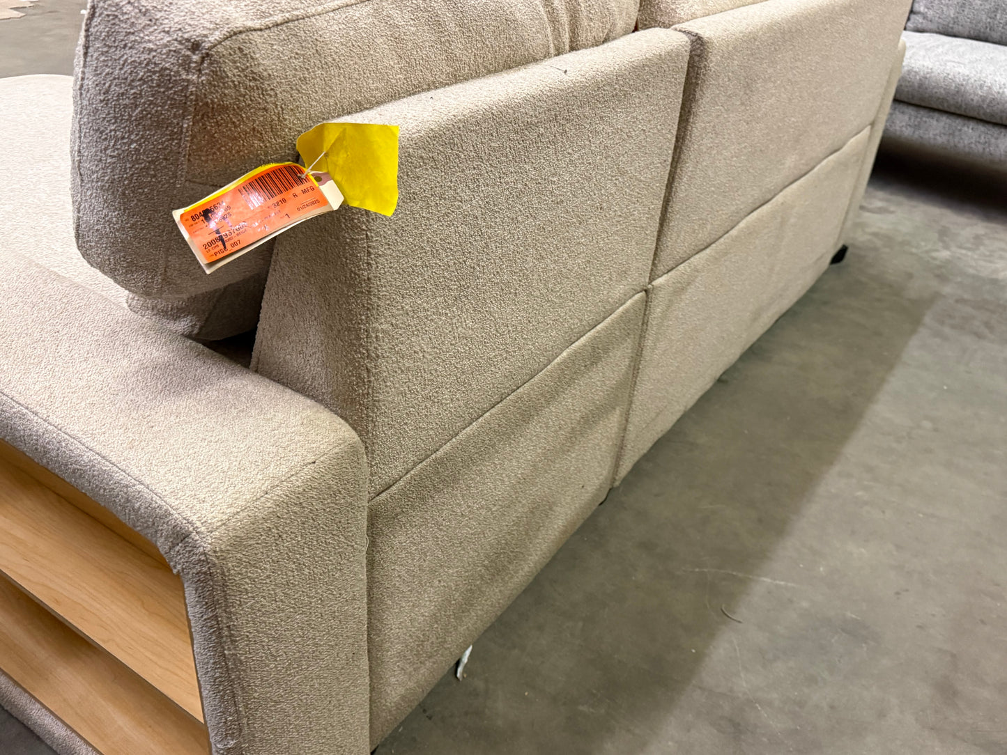 *Free Delivery* Retailer Return Liquidation Sectional with Bed and USB Beige