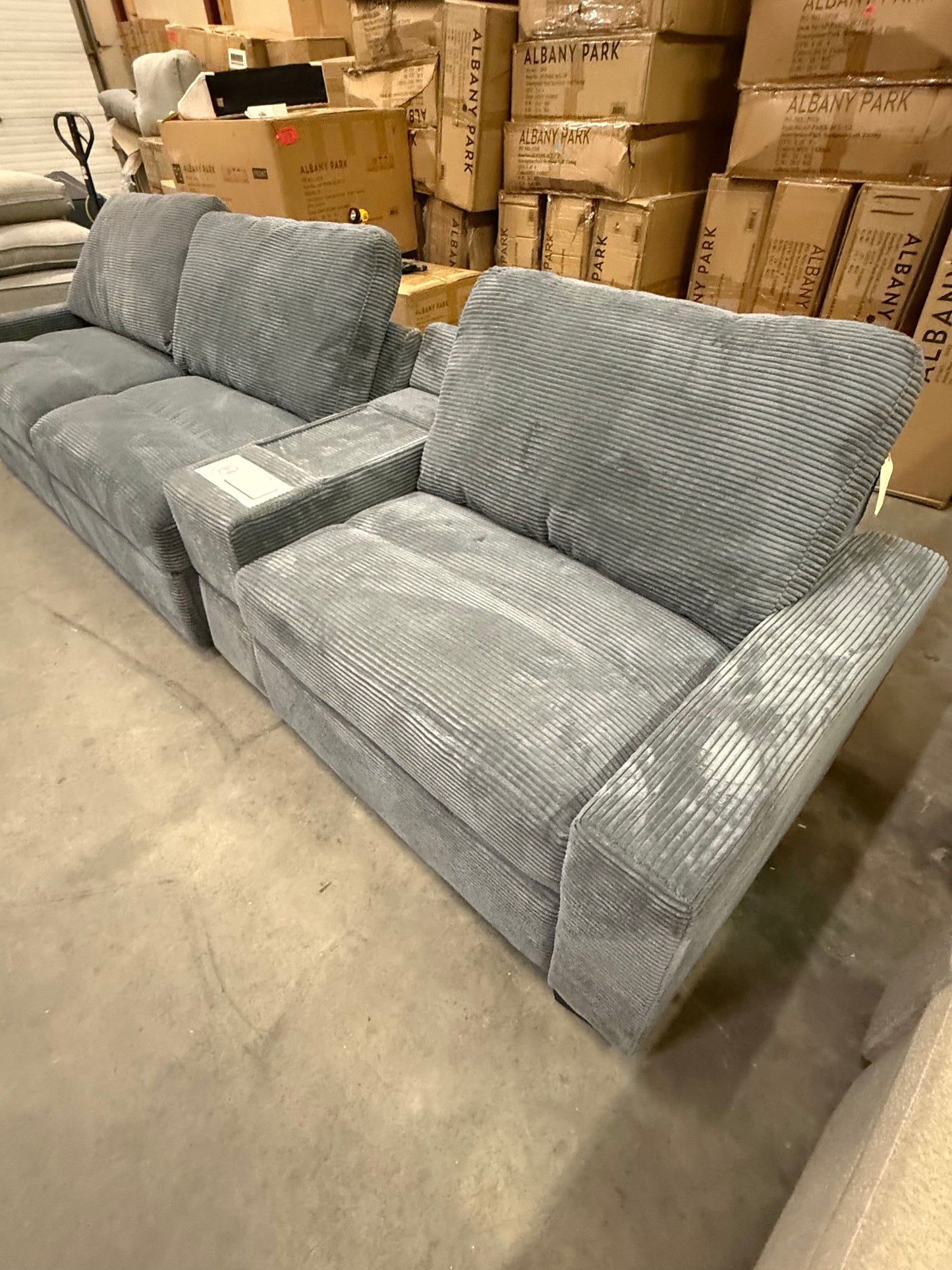 *Free Delivery* Retailer Return, Like-New Liquidation Sectional with Bed Conversion and Storage