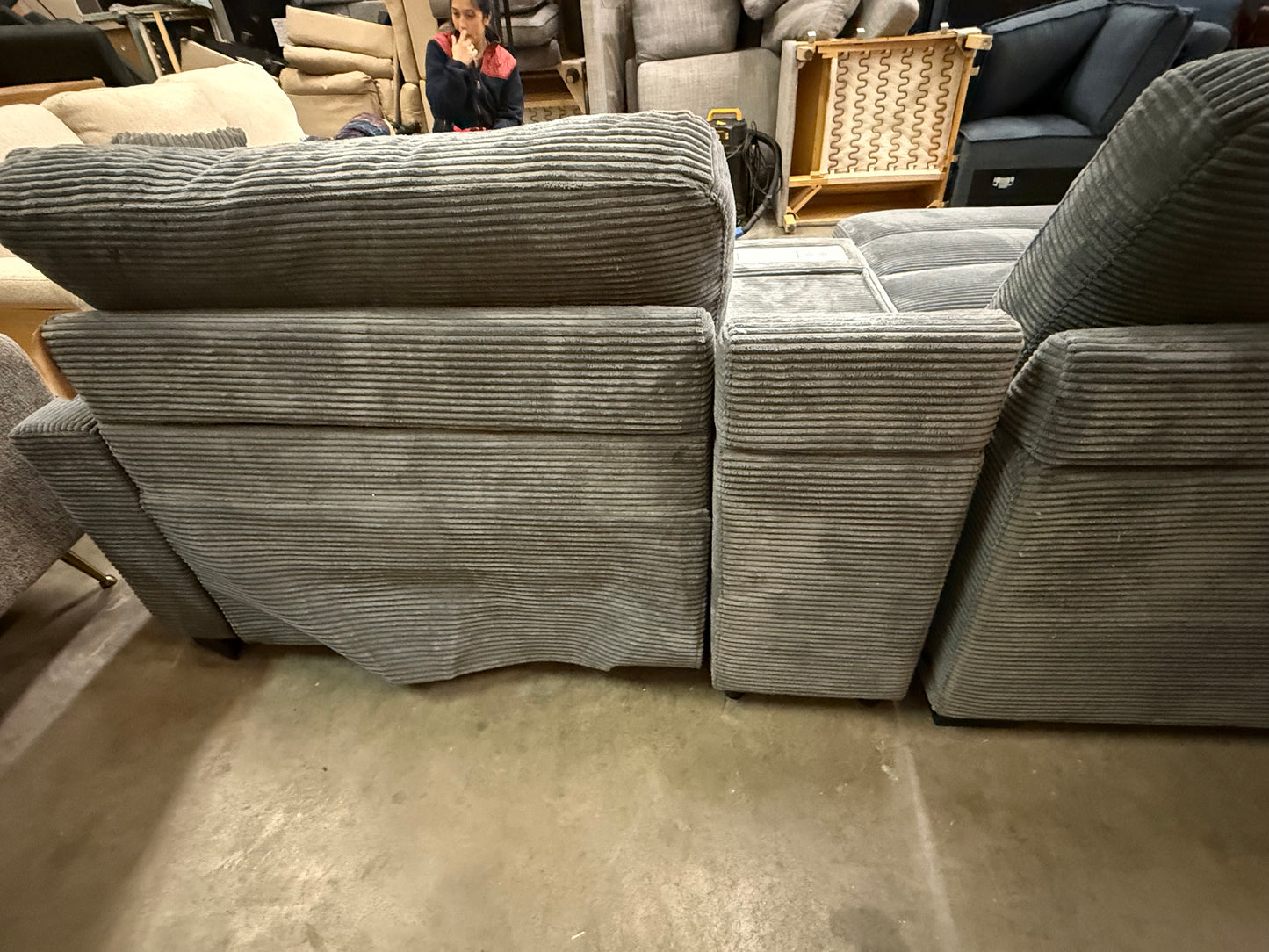 *Free Delivery* Retailer Return, Like-New Liquidation Sectional with Bed Conversion and Storage