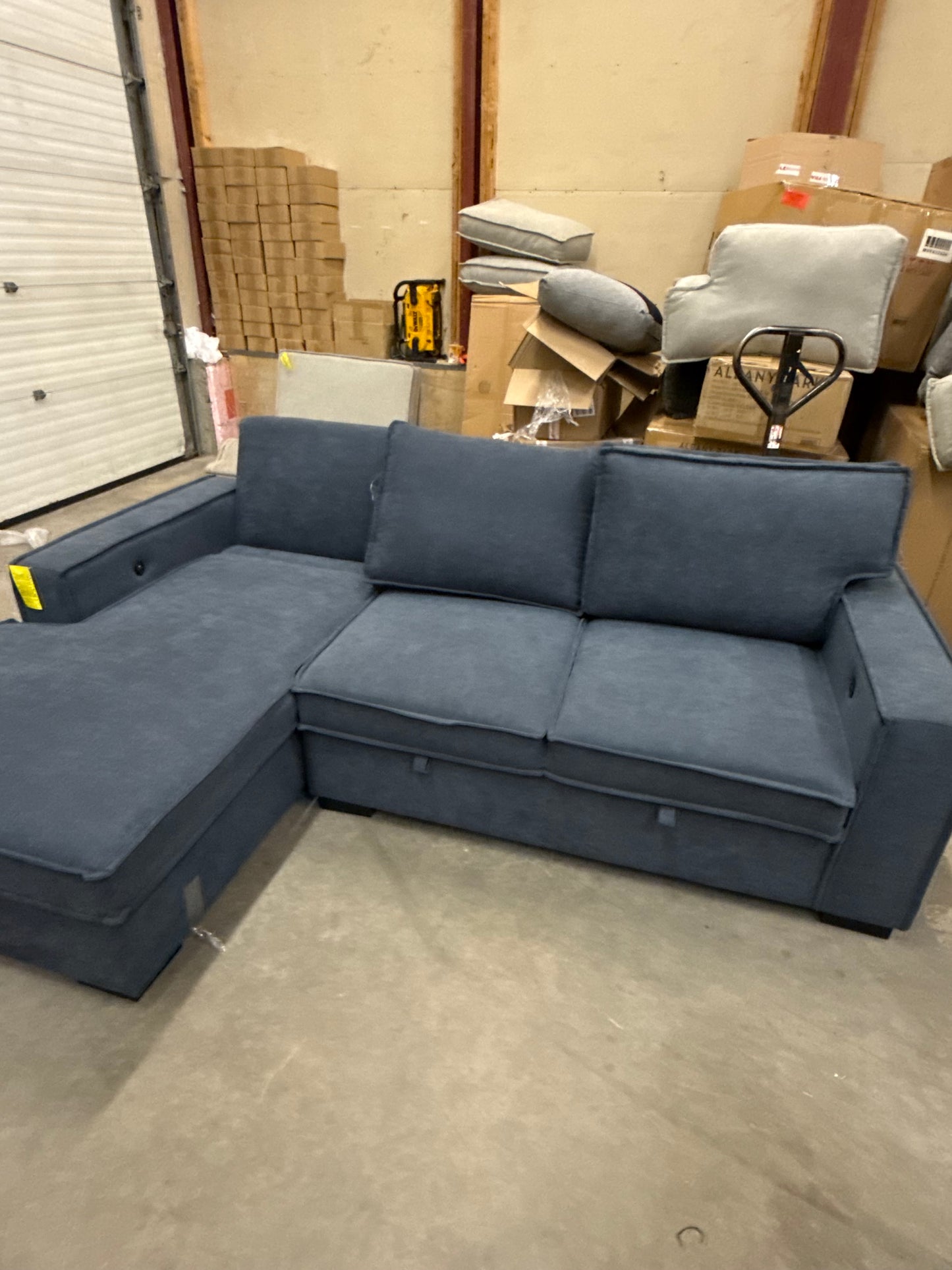 *Free Delivery* Retailer Return, Like-New Liquidation Sectional with Storage and USB