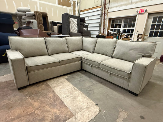 *Free Delivery* Retailer Return, Like-New Liquidation Sectional with Bed Conversion and Storage