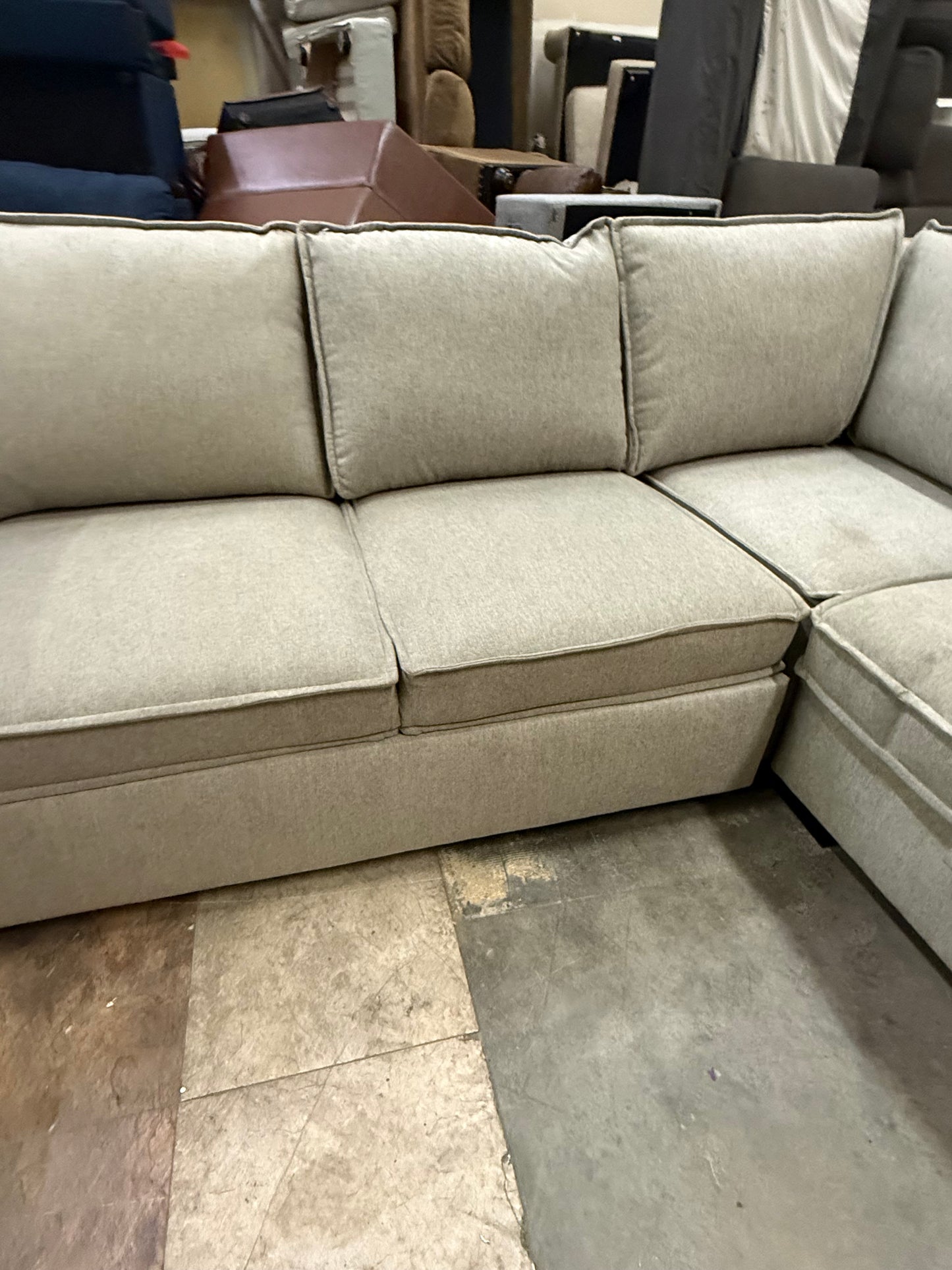 *Free Delivery* Retailer Return, Like-New Liquidation Sectional with Bed Conversion and Storage