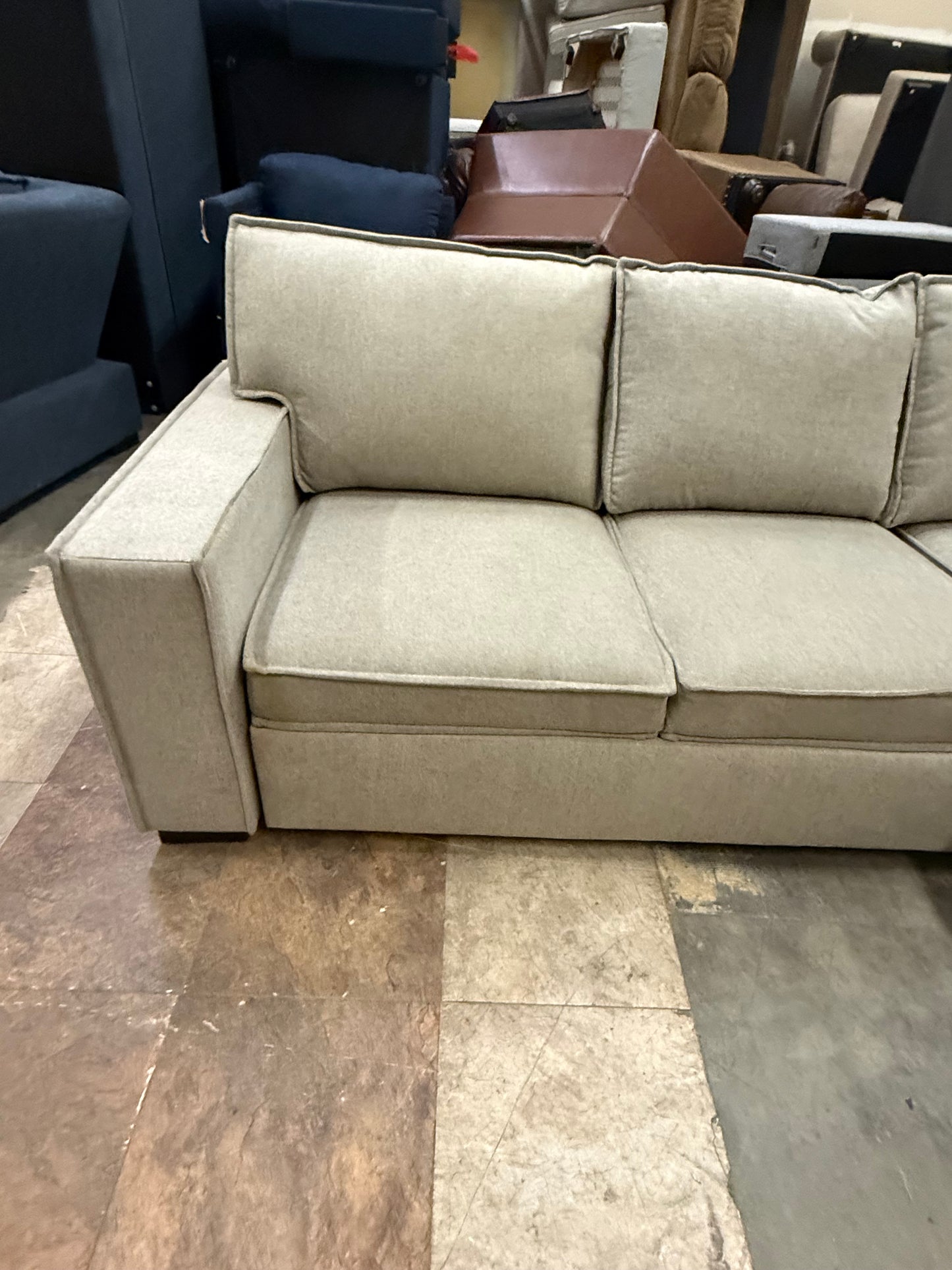 *Free Delivery* Retailer Return, Like-New Liquidation Sectional with Bed Conversion and Storage