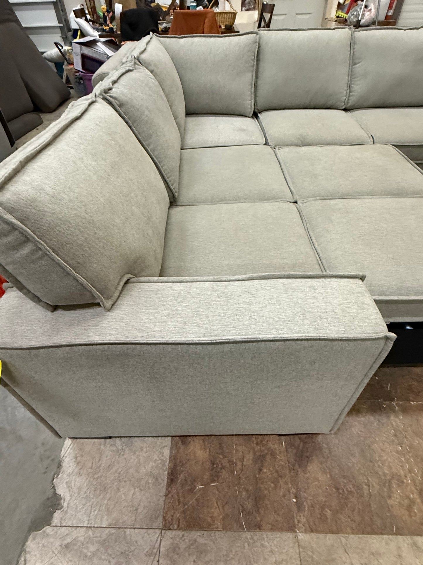 *Free Delivery* Retailer Return, Like-New Liquidation Sectional with Bed Conversion and Storage